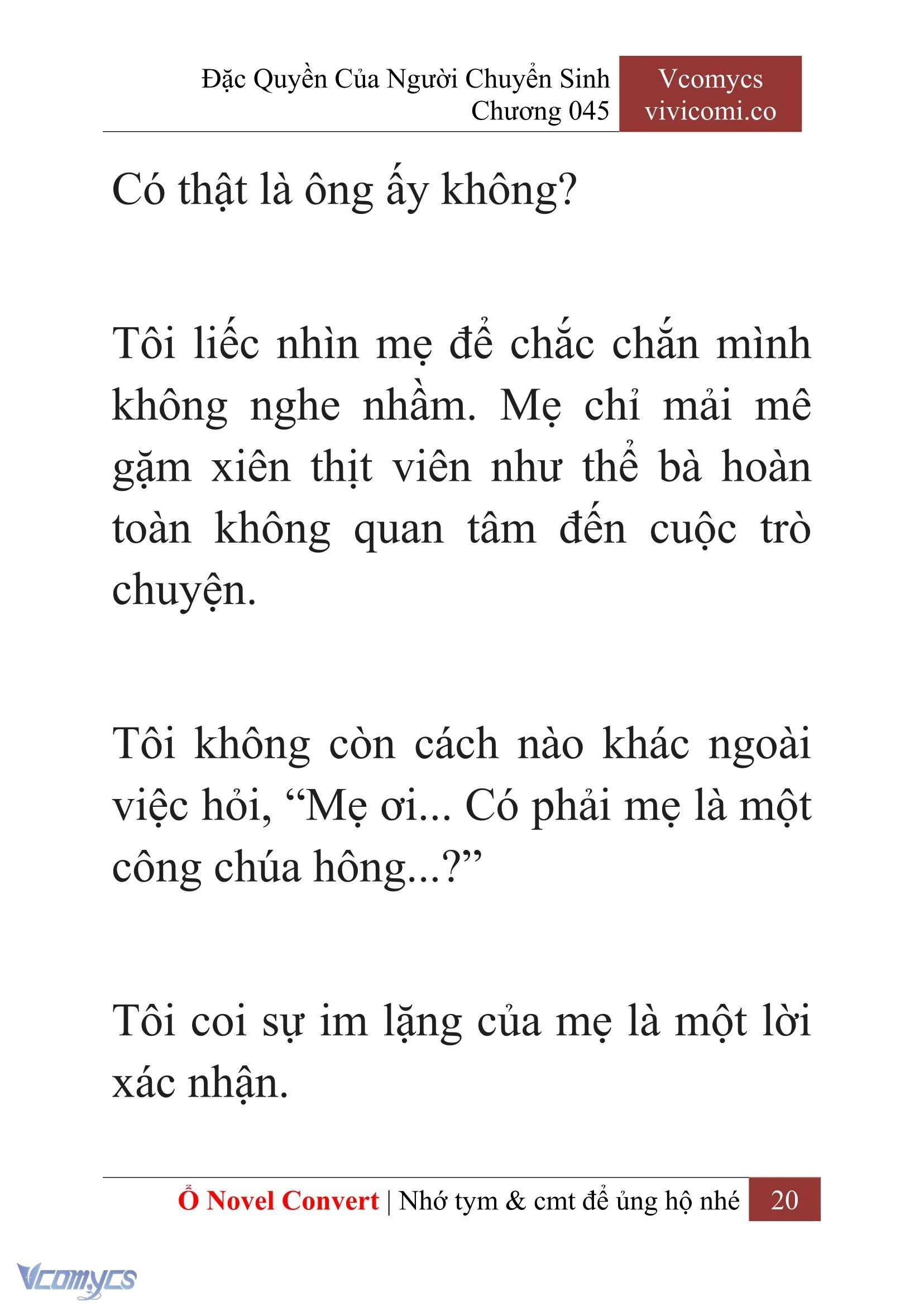 [Novel] Đặc Quyền Của Người Chuyển Sinh Chapter  45 - 22