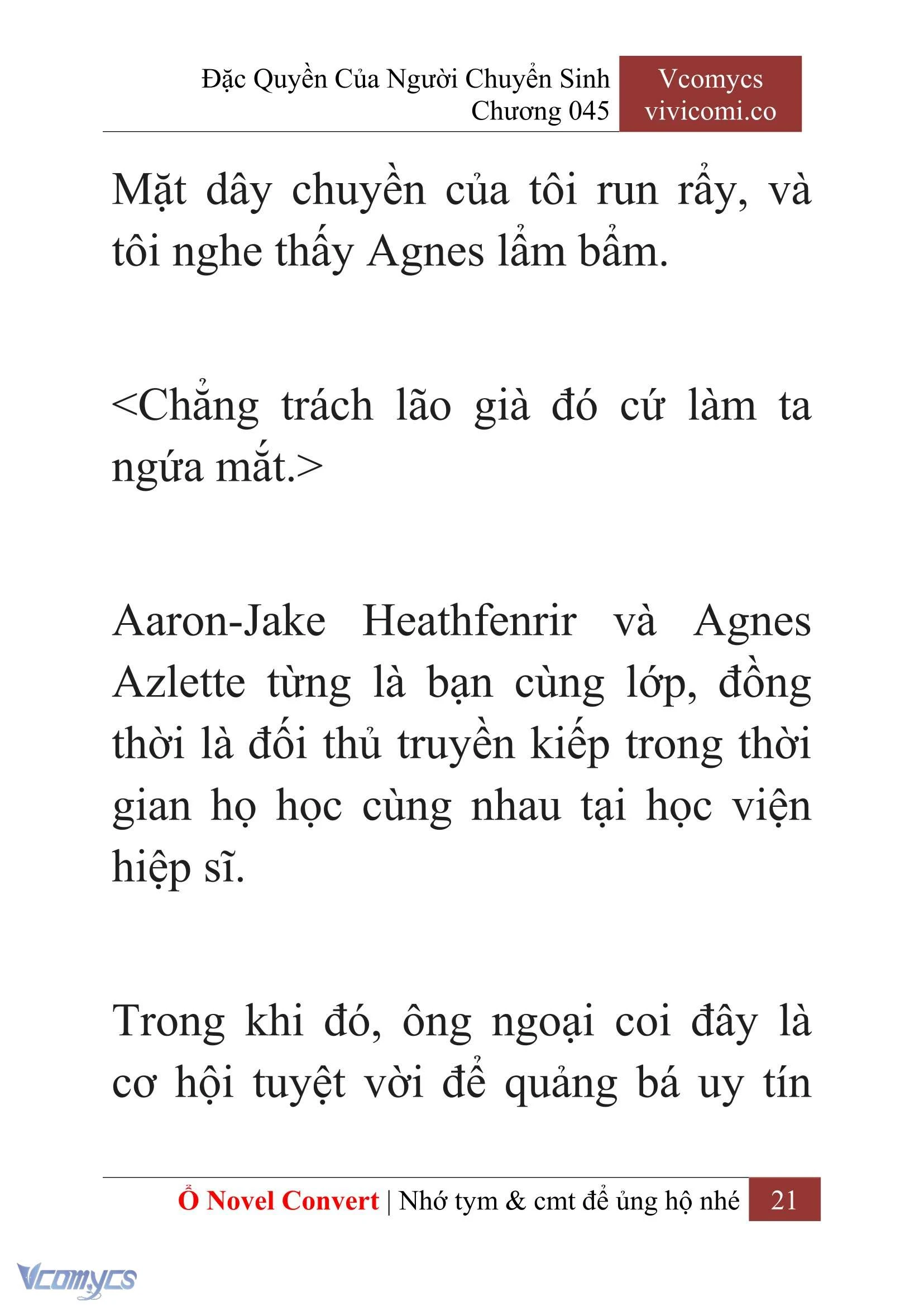 [Novel] Đặc Quyền Của Người Chuyển Sinh Chapter  45 - 23