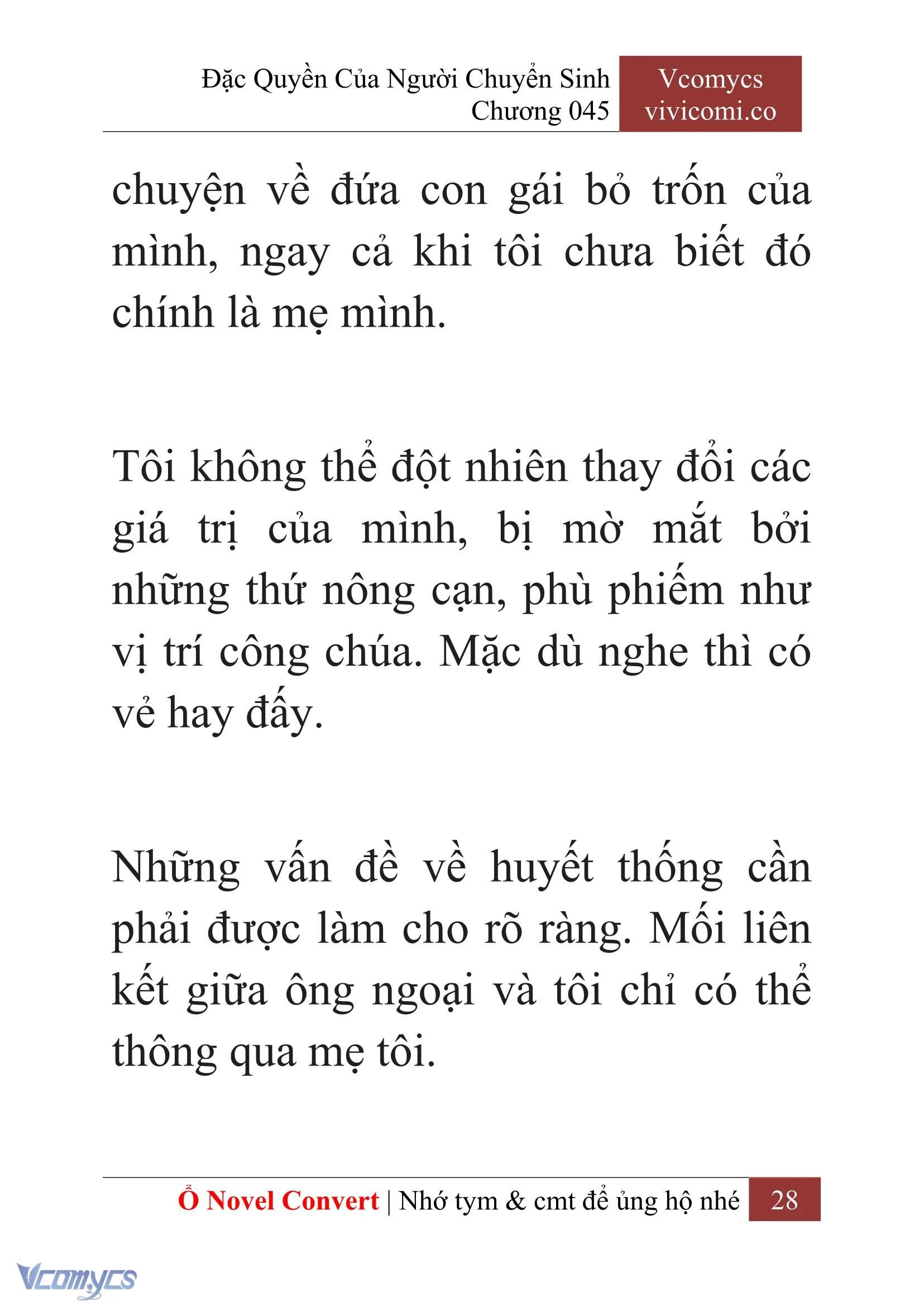 [Novel] Đặc Quyền Của Người Chuyển Sinh Chapter  45 - 30