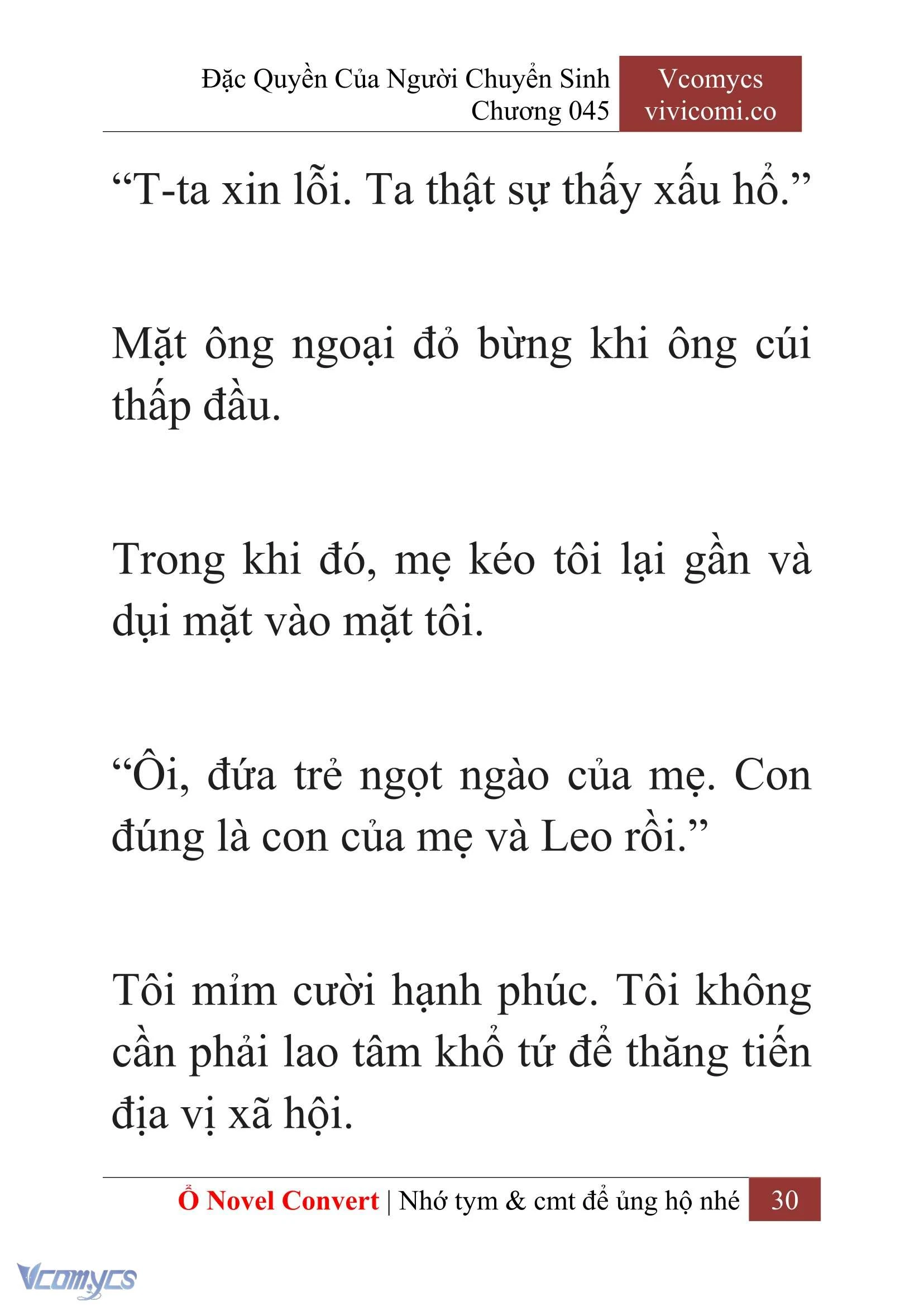 [Novel] Đặc Quyền Của Người Chuyển Sinh Chapter  45 - 32