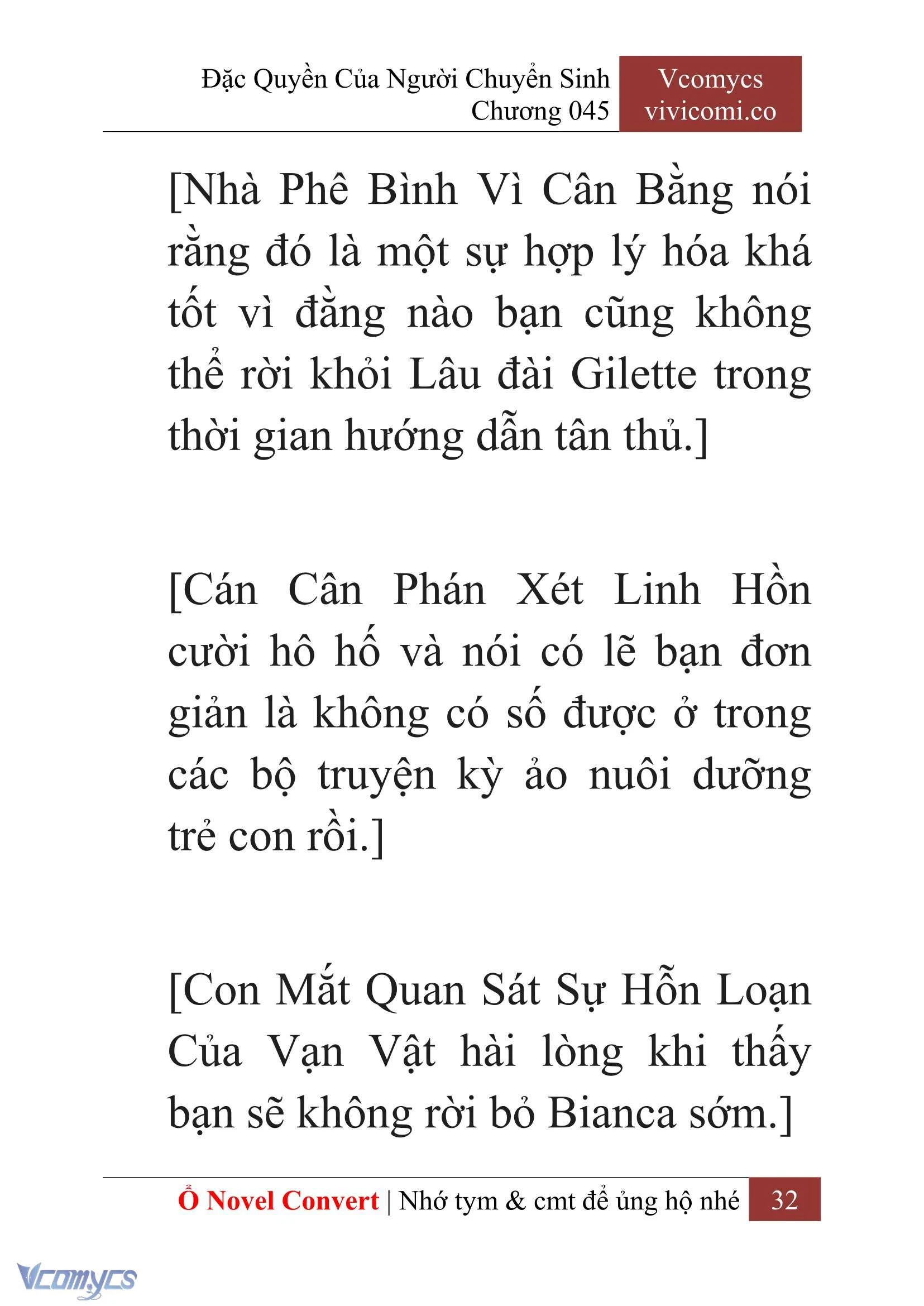 [Novel] Đặc Quyền Của Người Chuyển Sinh Chapter  45 - 34