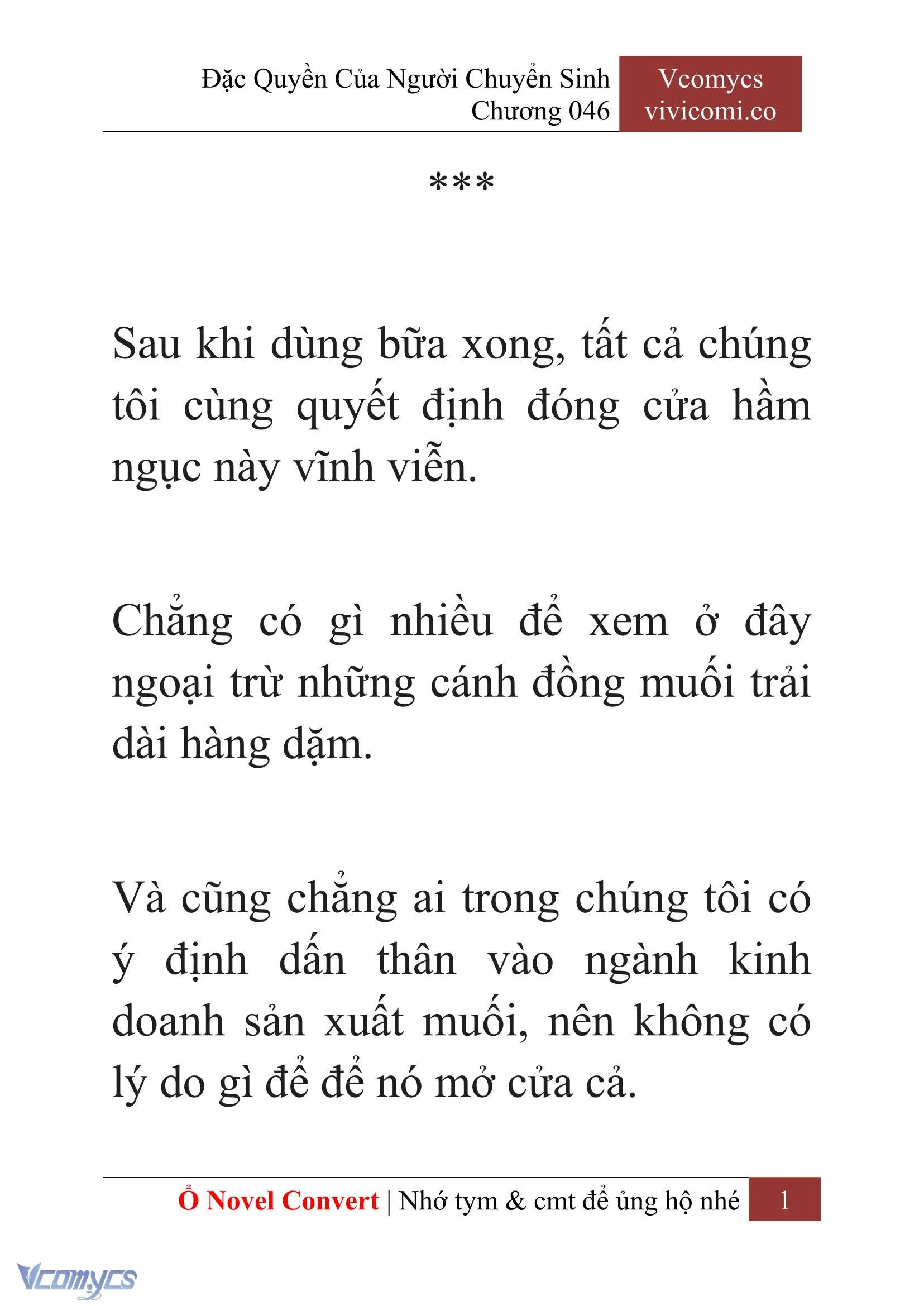 [Novel] Đặc Quyền Của Người Chuyển Sinh Chapter  46 - 3