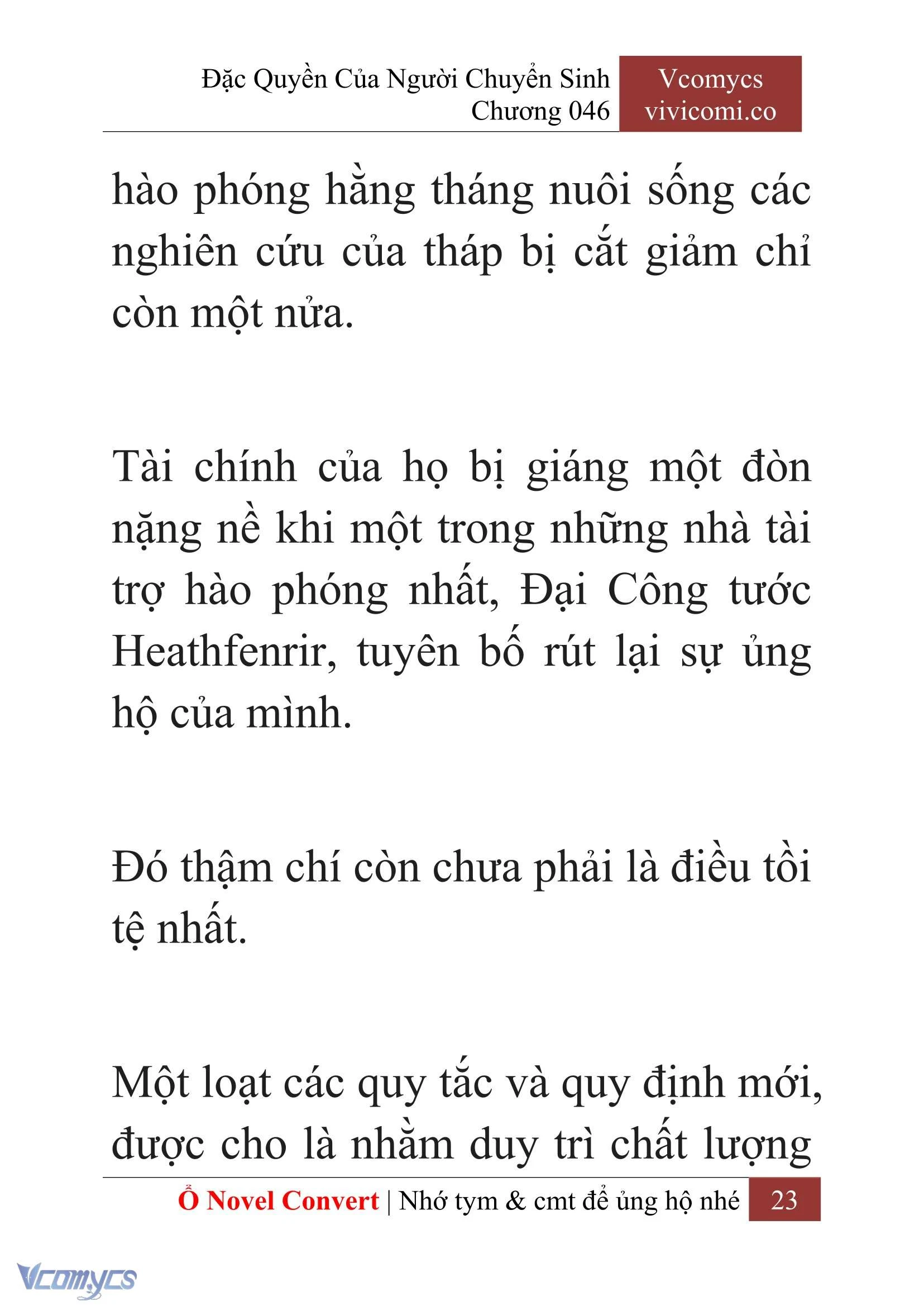 [Novel] Đặc Quyền Của Người Chuyển Sinh Chapter  46 - 25
