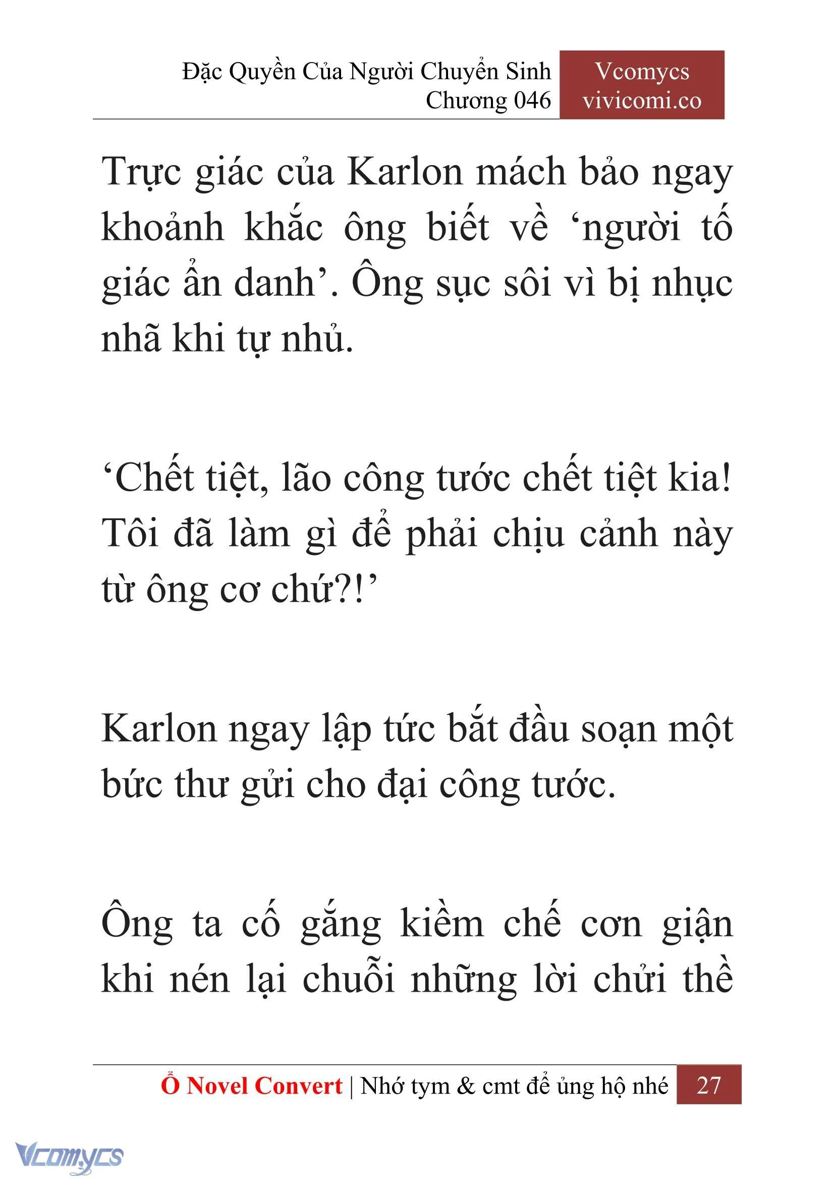 [Novel] Đặc Quyền Của Người Chuyển Sinh Chapter  46 - 29