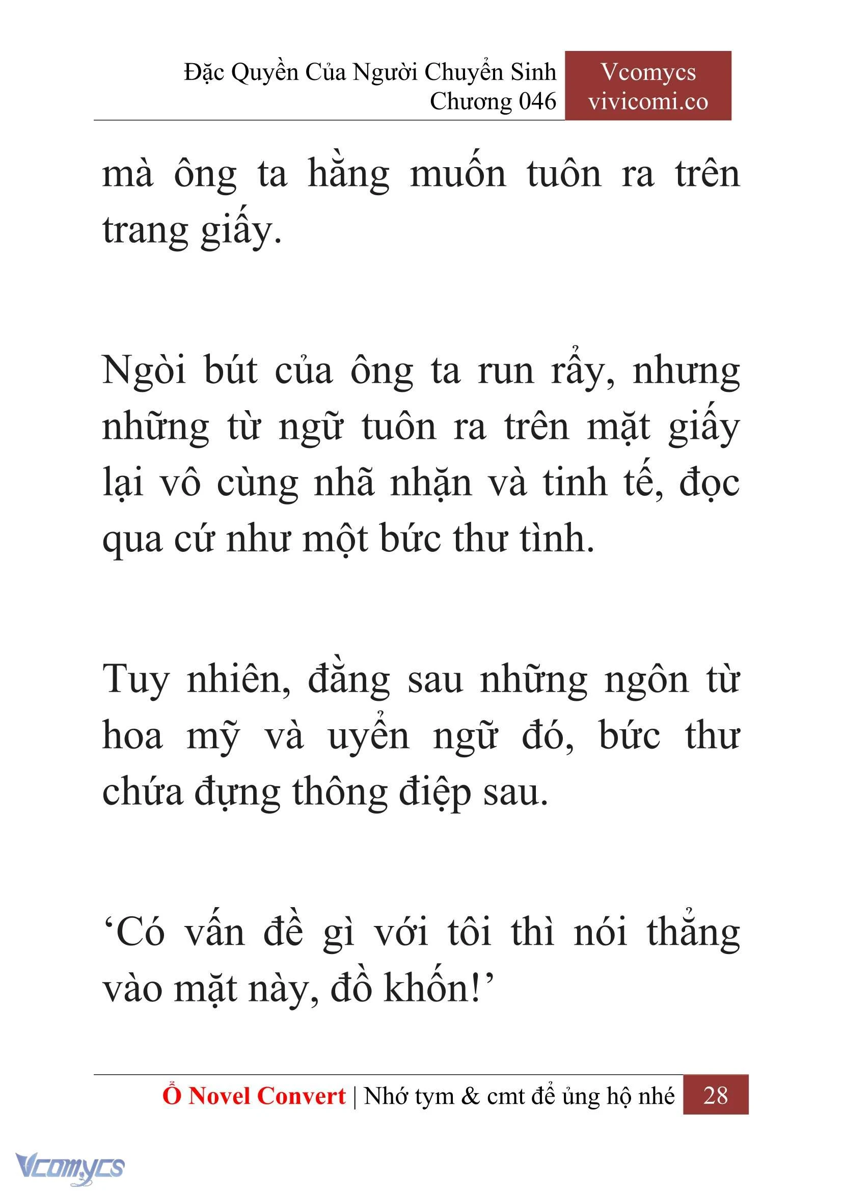 [Novel] Đặc Quyền Của Người Chuyển Sinh Chapter  46 - 30