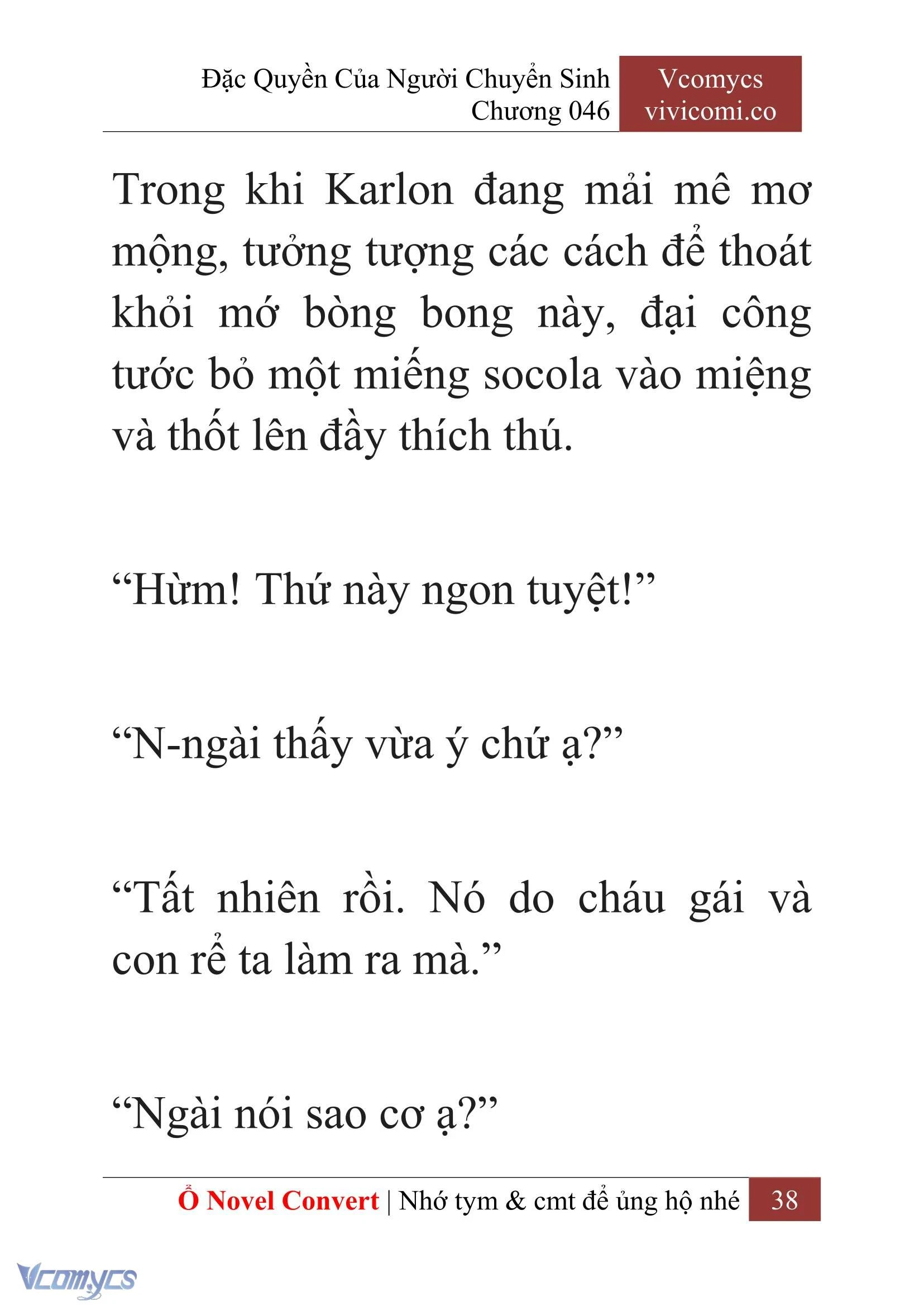 [Novel] Đặc Quyền Của Người Chuyển Sinh Chapter  46 - 40
