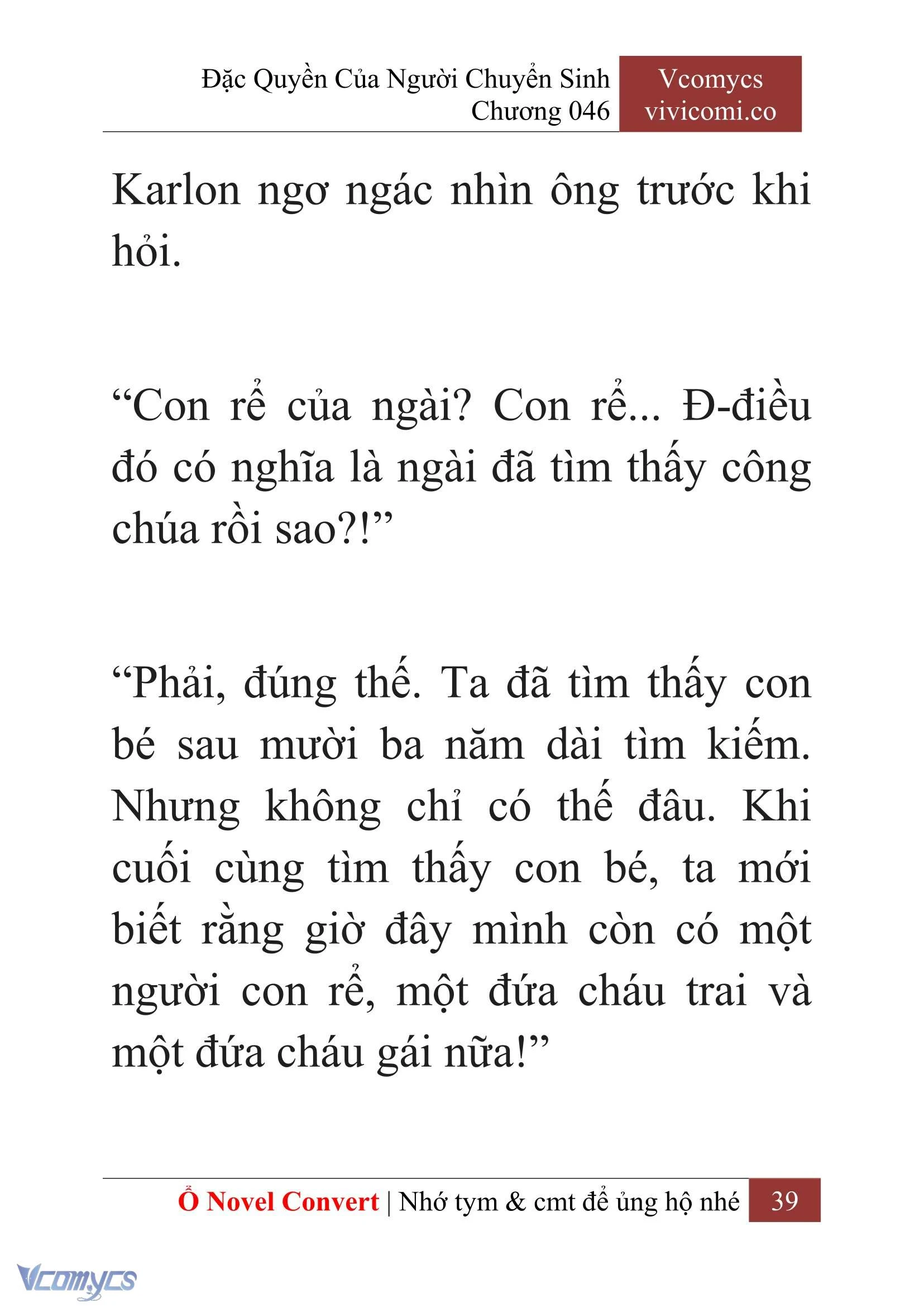 [Novel] Đặc Quyền Của Người Chuyển Sinh Chapter  46 - 41