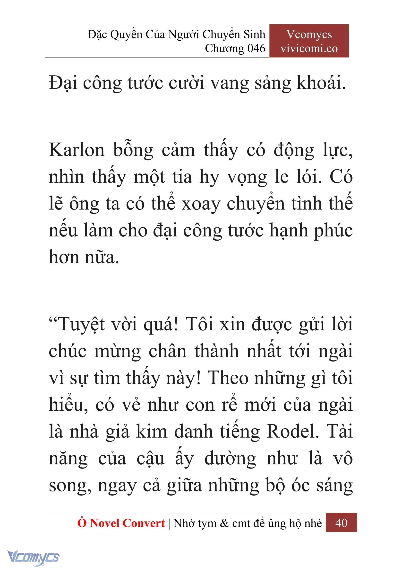 [Novel] Đặc Quyền Của Người Chuyển Sinh Chapter  46 - 42