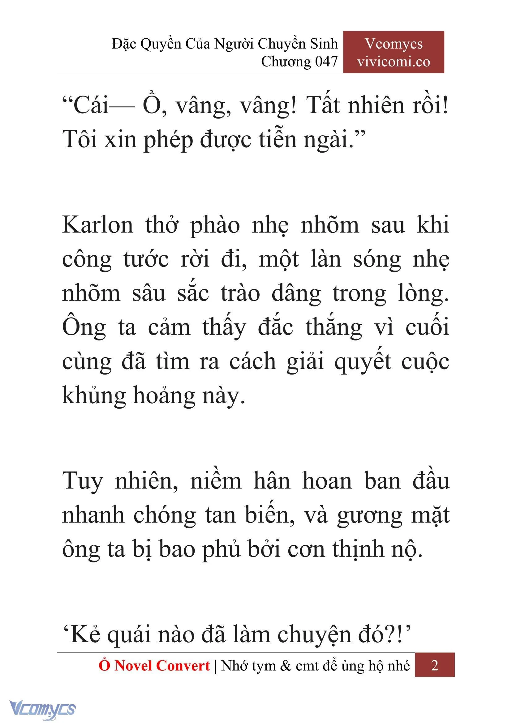 [Novel] Đặc Quyền Của Người Chuyển Sinh Chapter  47 - 4