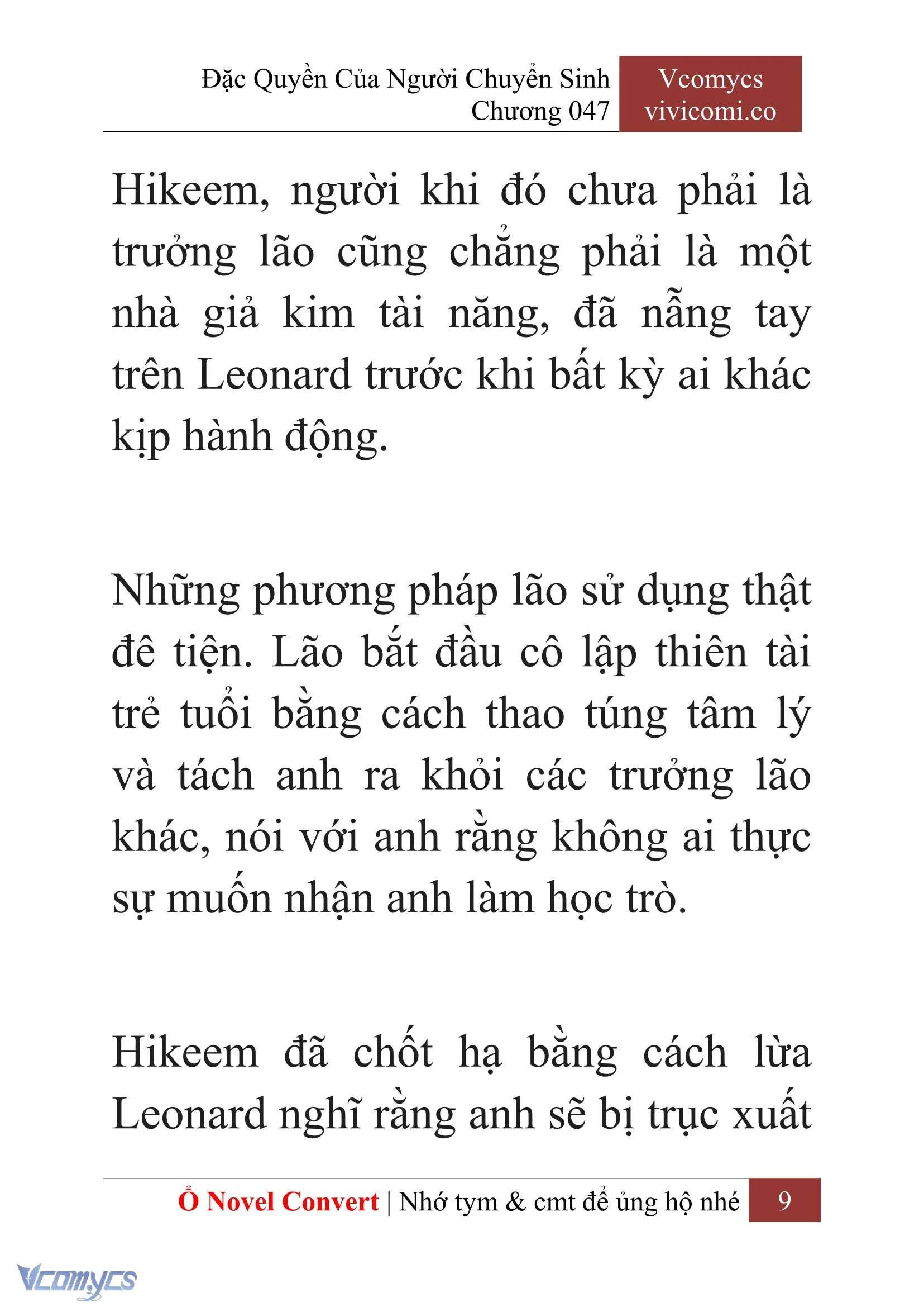 [Novel] Đặc Quyền Của Người Chuyển Sinh Chapter  47 - 11