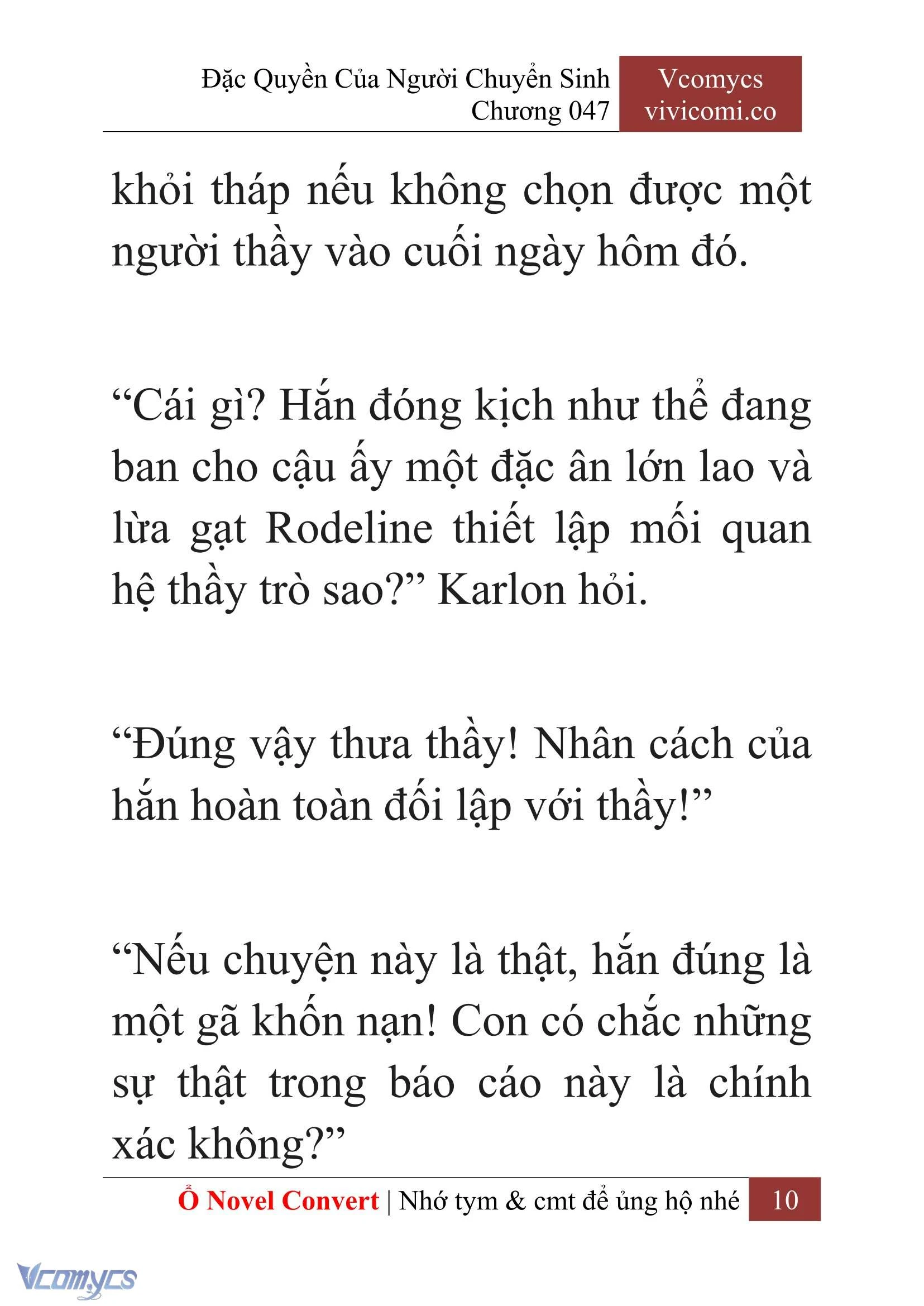 [Novel] Đặc Quyền Của Người Chuyển Sinh Chapter  47 - 12