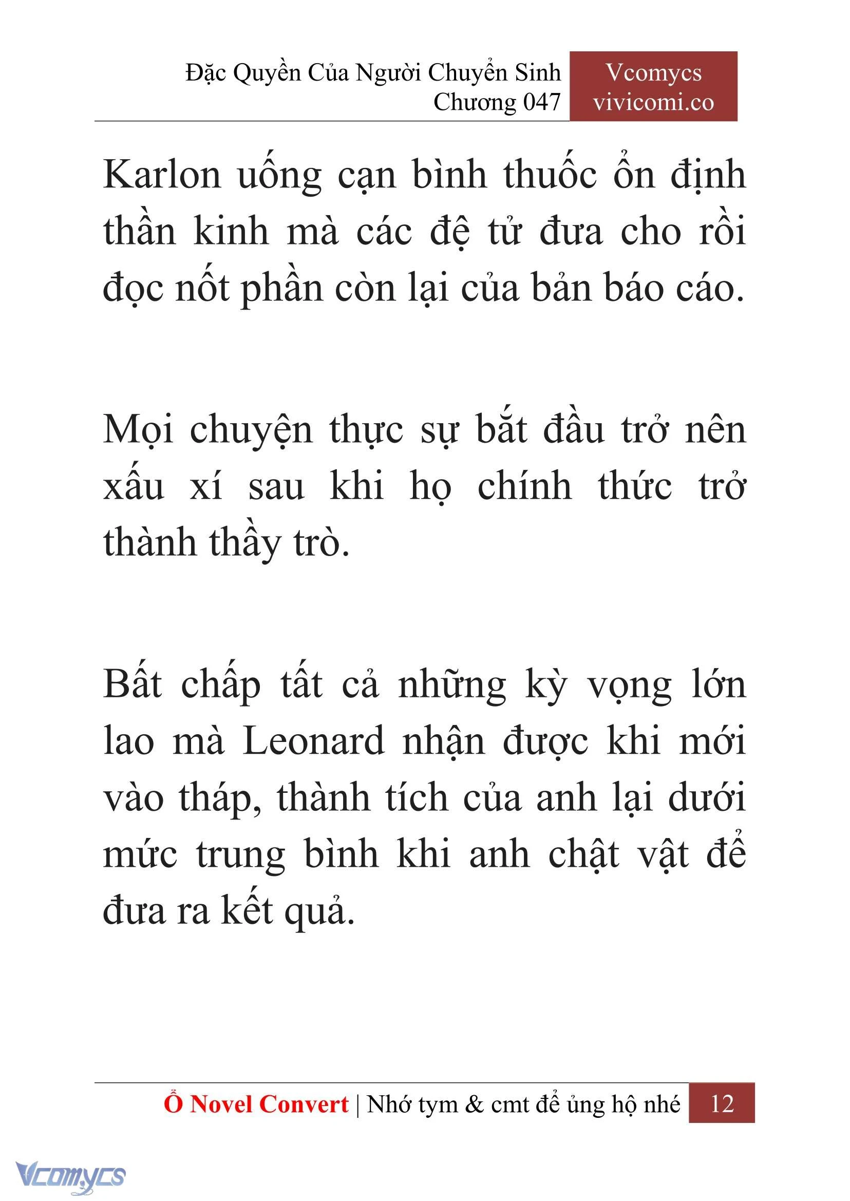 [Novel] Đặc Quyền Của Người Chuyển Sinh Chapter  47 - 14