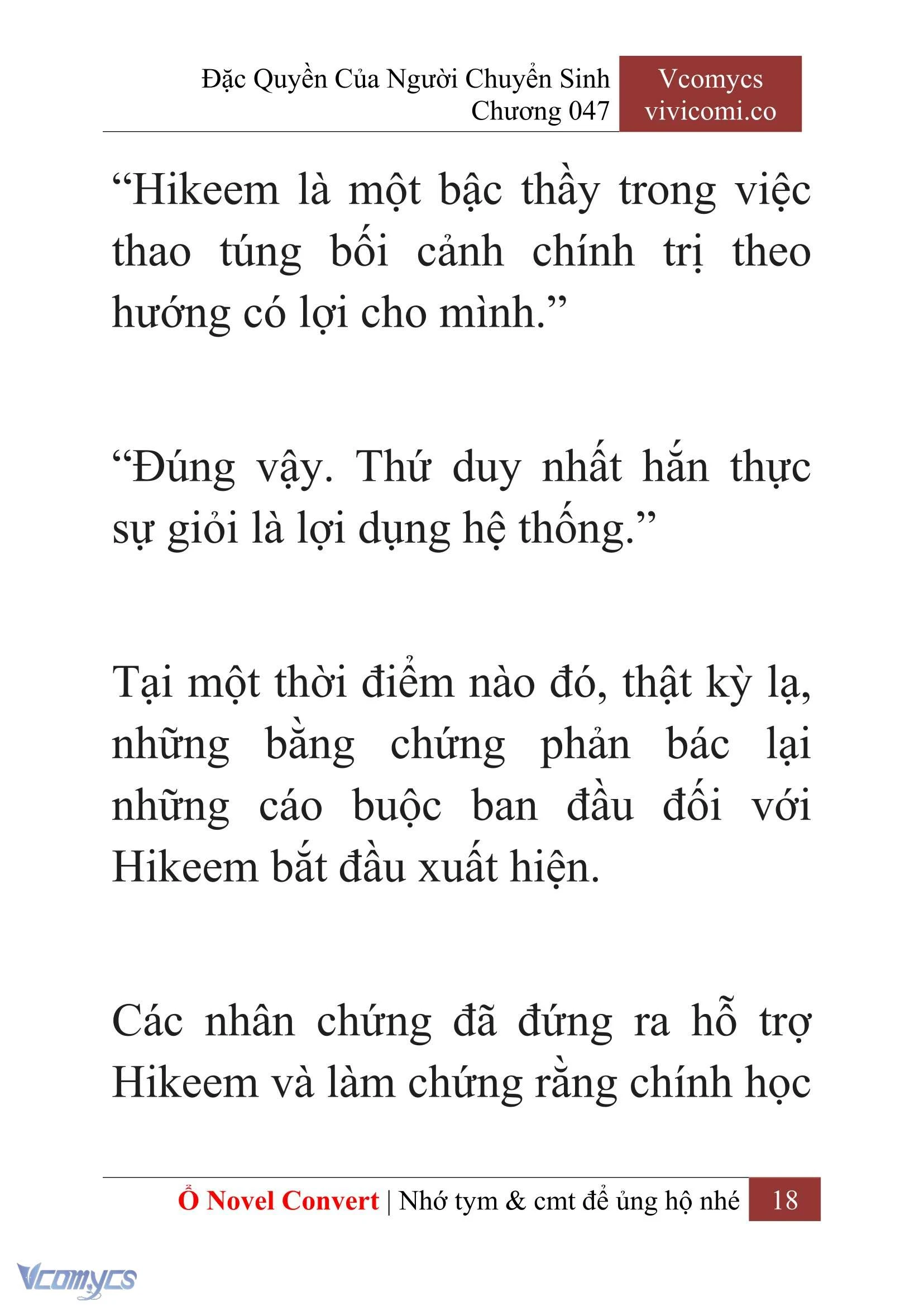 [Novel] Đặc Quyền Của Người Chuyển Sinh Chapter  47 - 20