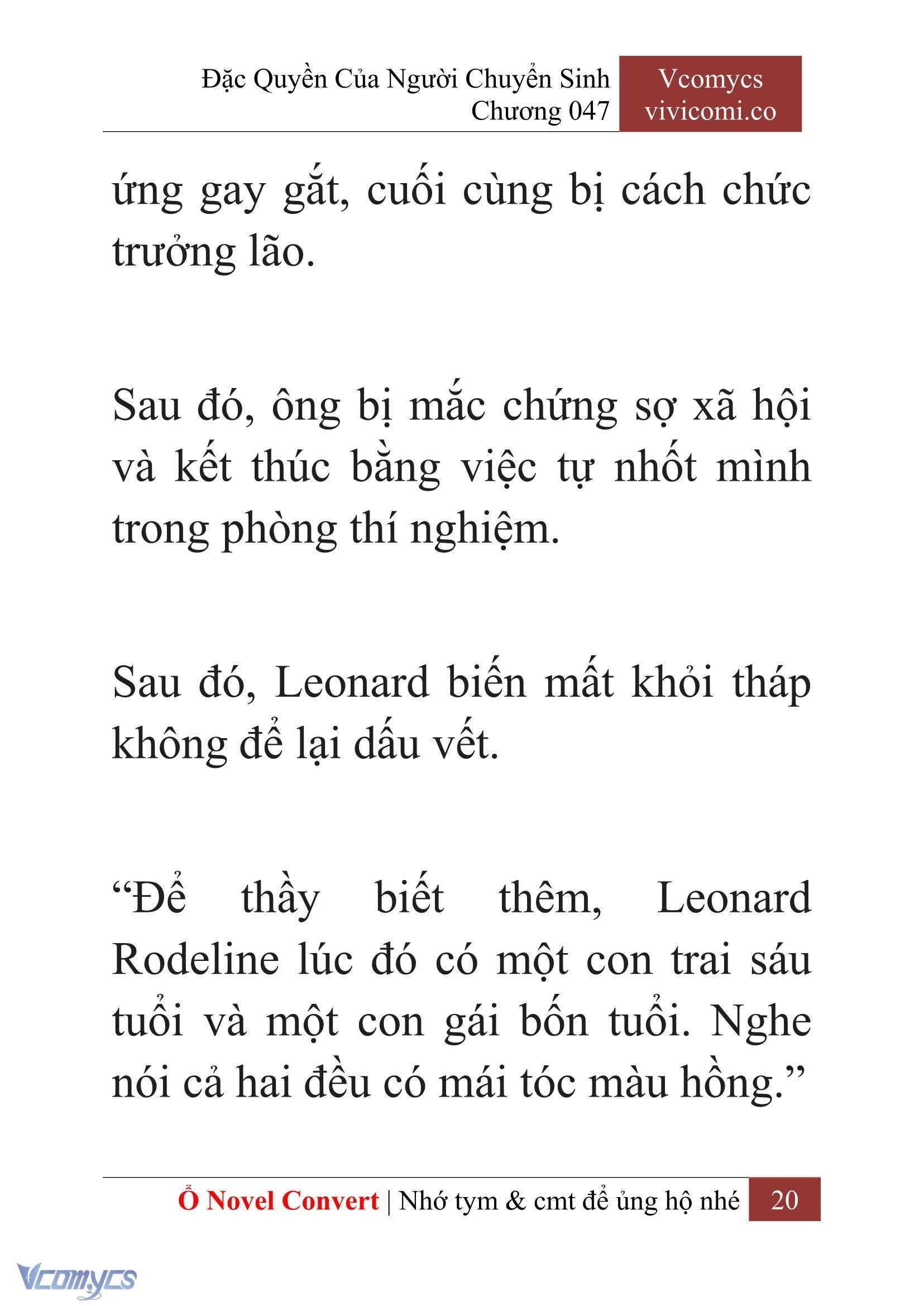 [Novel] Đặc Quyền Của Người Chuyển Sinh Chapter  47 - 22