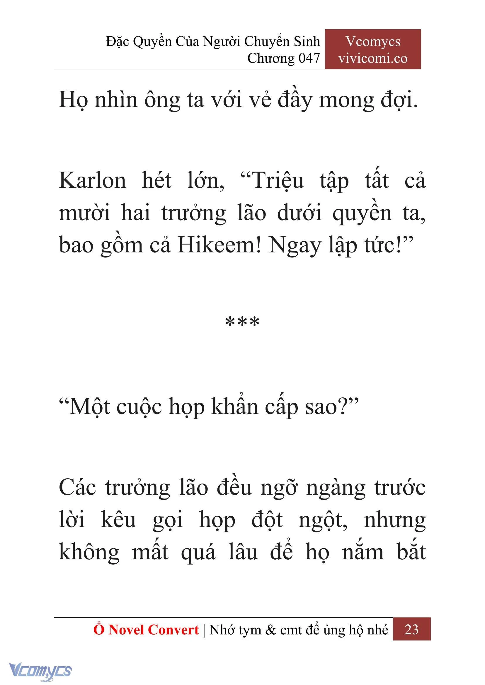 [Novel] Đặc Quyền Của Người Chuyển Sinh Chapter  47 - 25