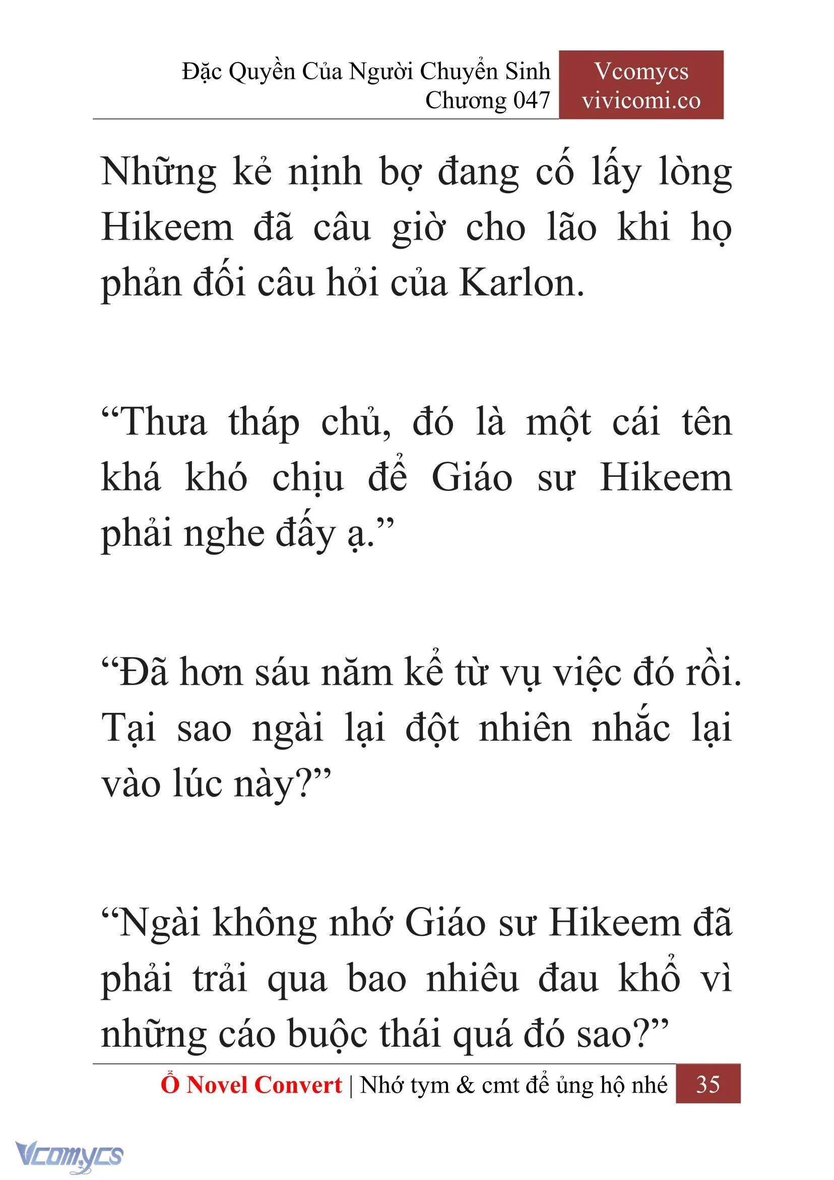 [Novel] Đặc Quyền Của Người Chuyển Sinh Chapter  47 - 37