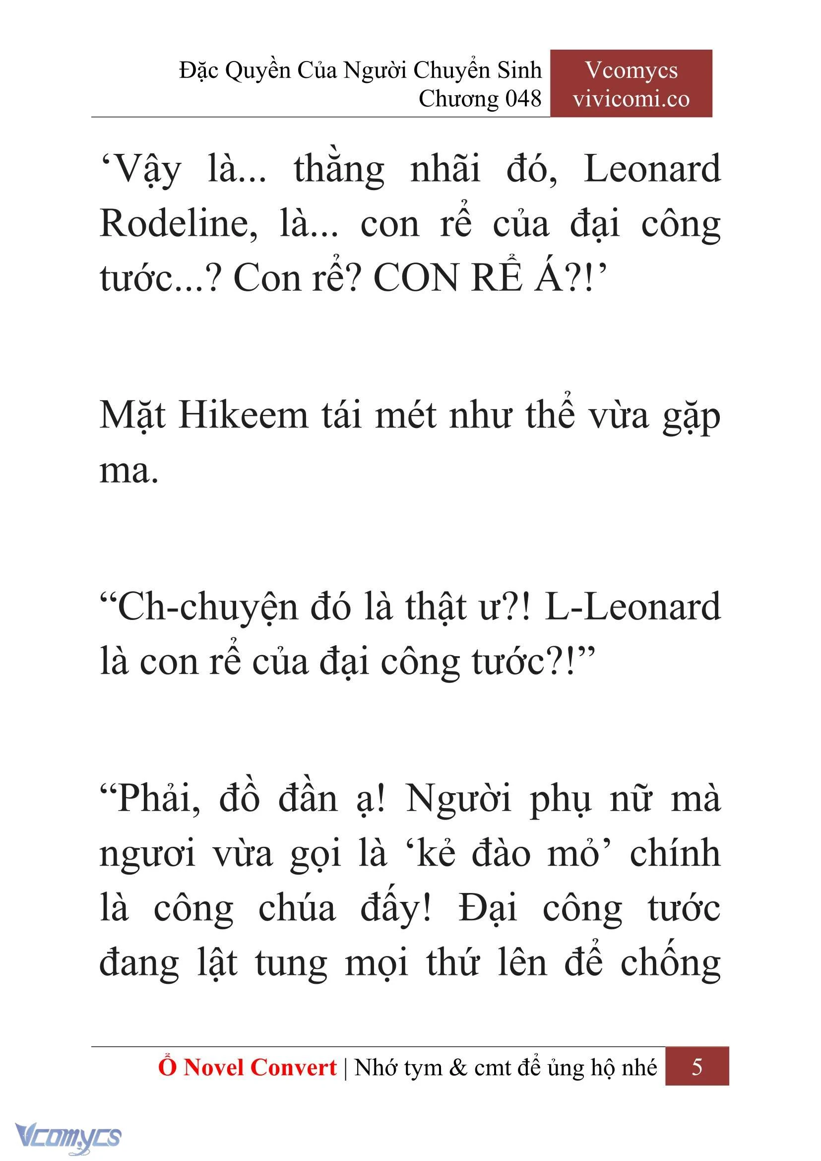 [Novel] Đặc Quyền Của Người Chuyển Sinh Chapter  48 - 7