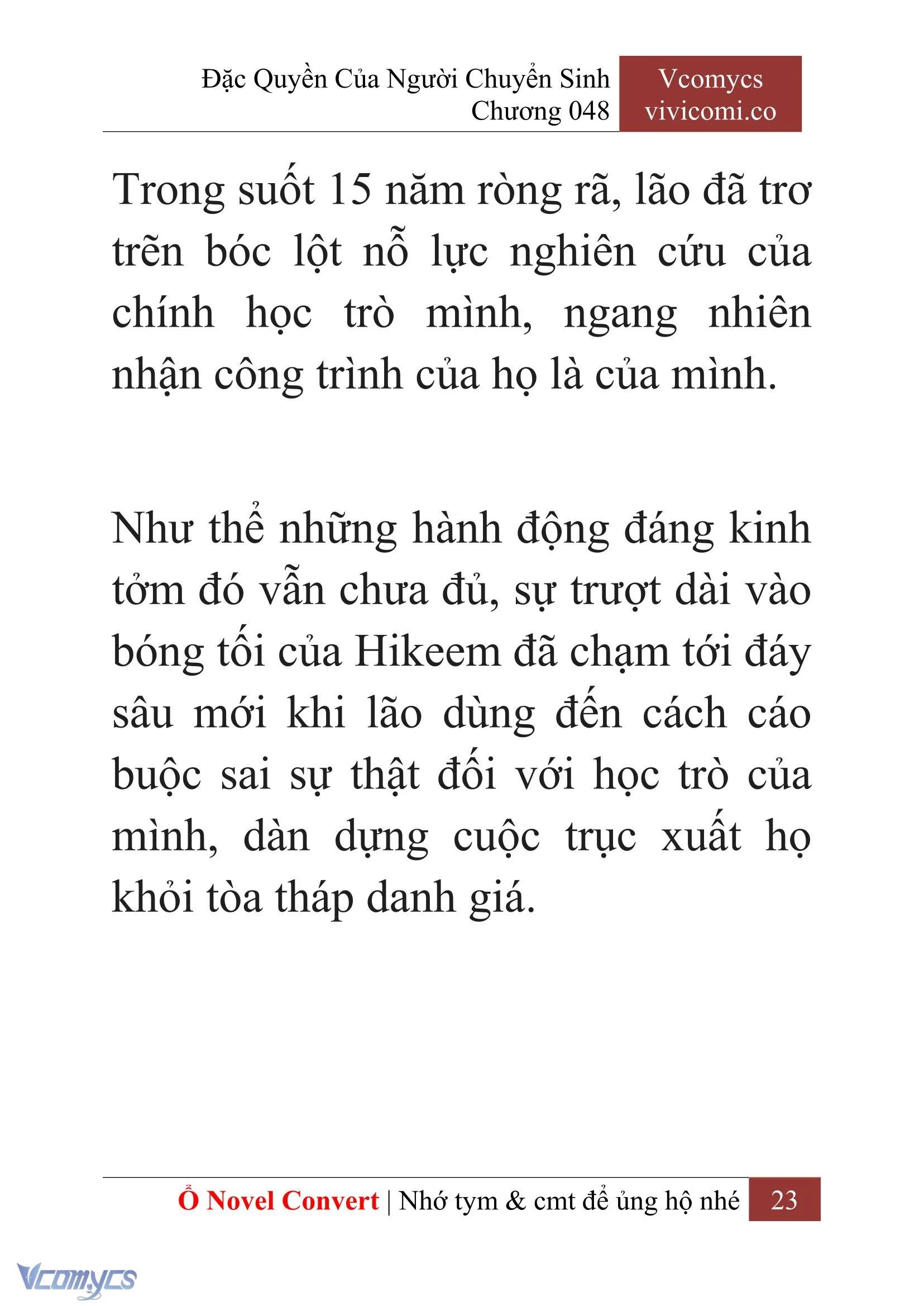 [Novel] Đặc Quyền Của Người Chuyển Sinh Chapter  48 - 25