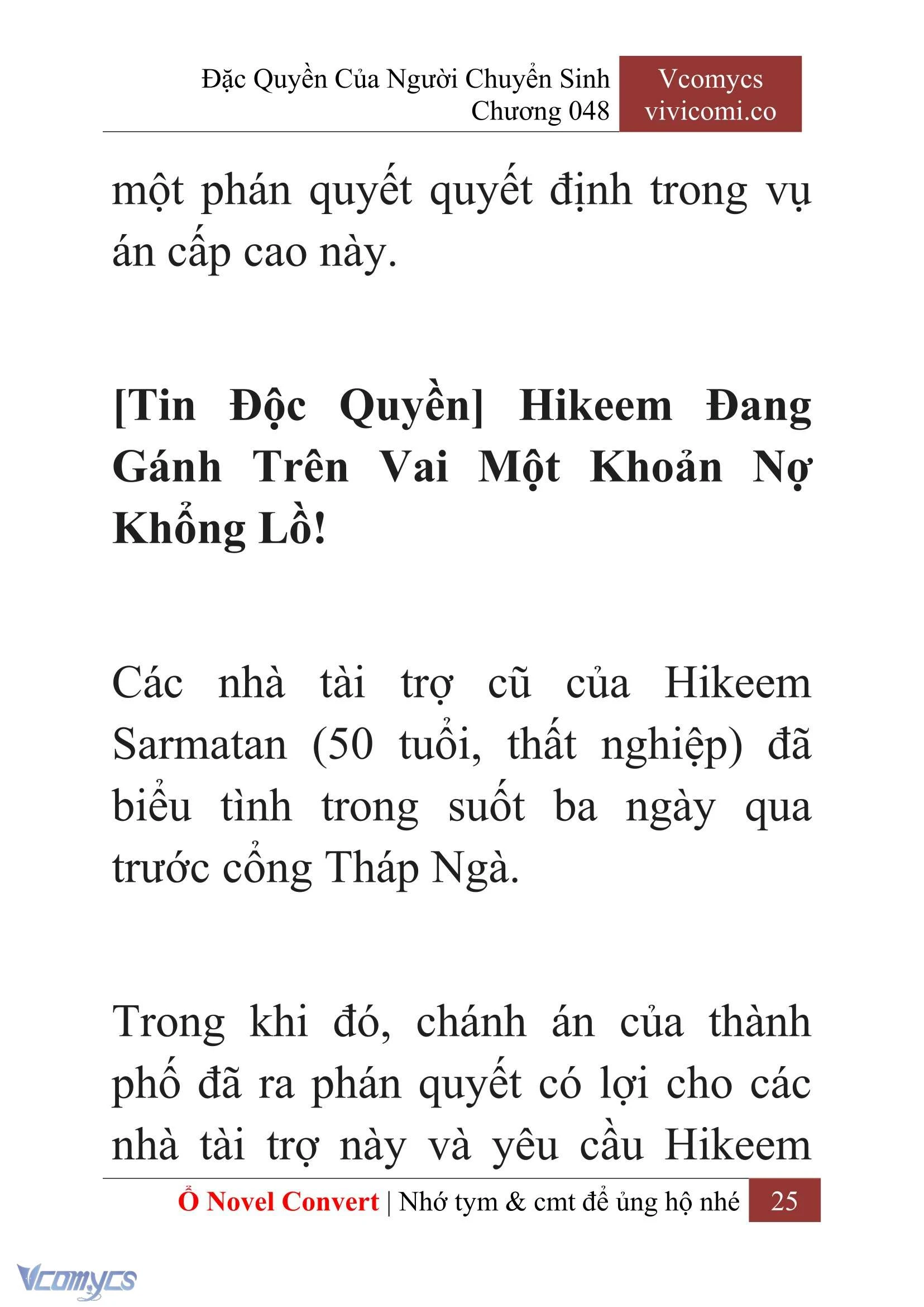 [Novel] Đặc Quyền Của Người Chuyển Sinh Chapter  48 - 27