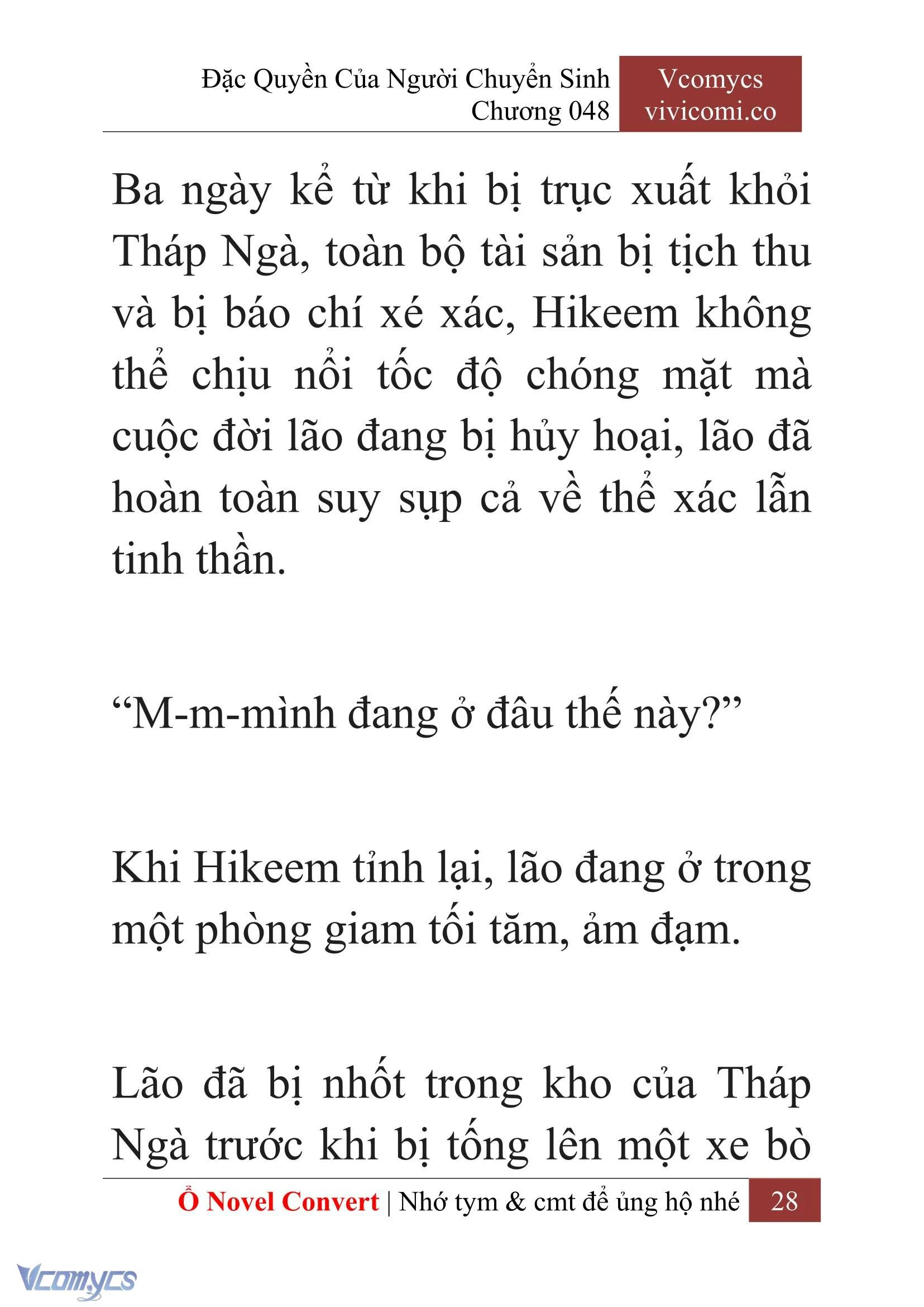 [Novel] Đặc Quyền Của Người Chuyển Sinh Chapter  48 - 30
