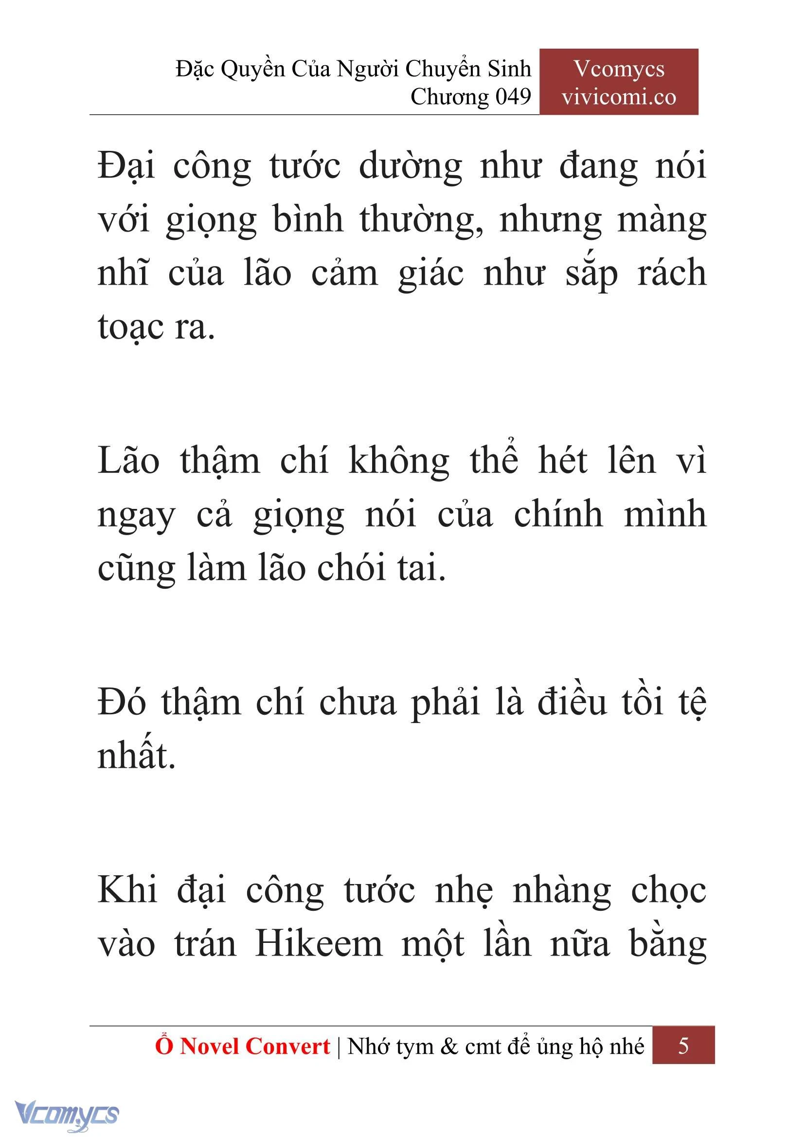 [Novel] Đặc Quyền Của Người Chuyển Sinh Chapter  49 - 7