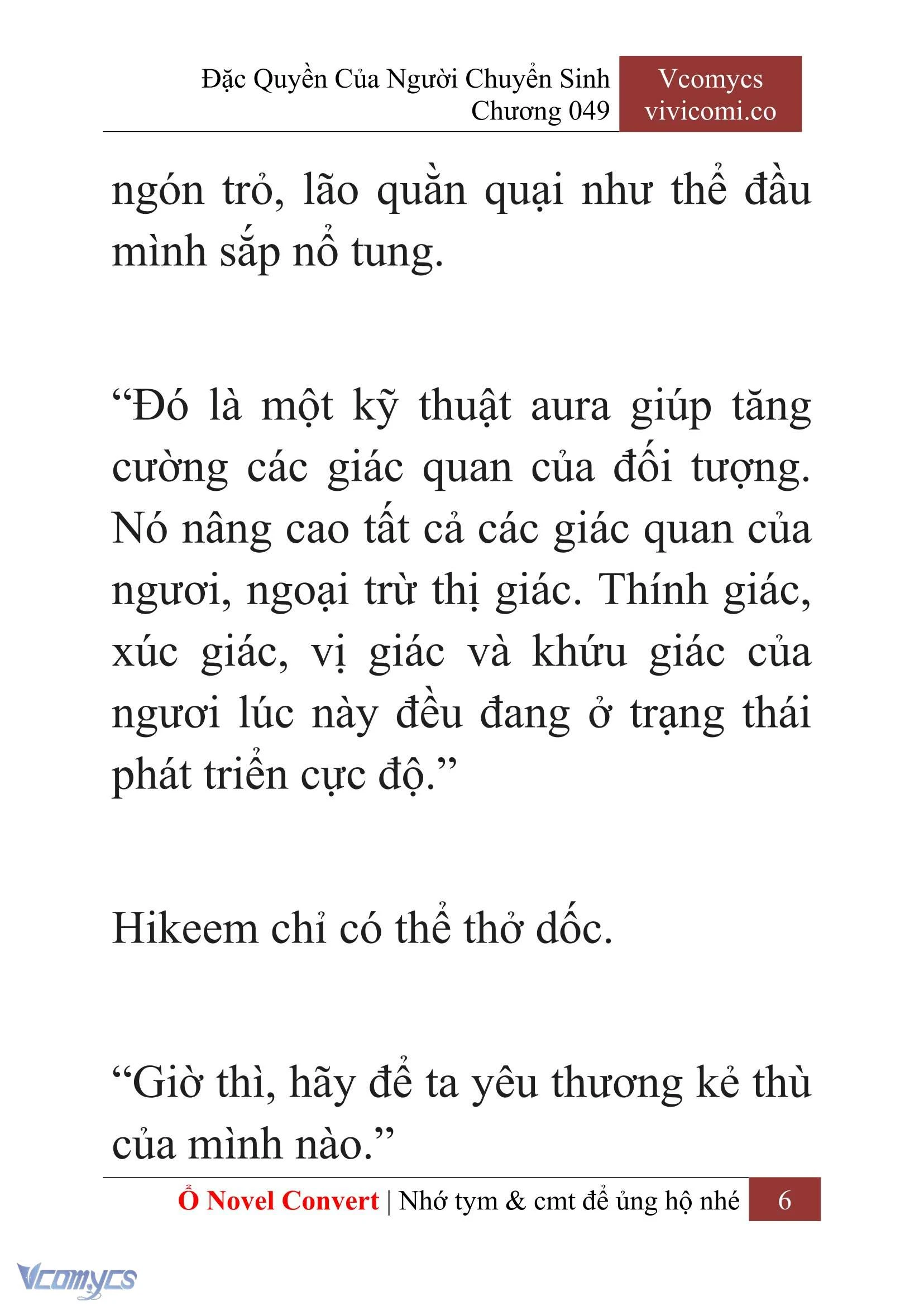 [Novel] Đặc Quyền Của Người Chuyển Sinh Chapter  49 - 8