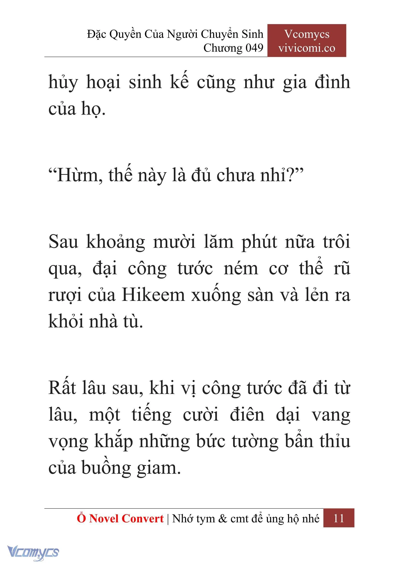 [Novel] Đặc Quyền Của Người Chuyển Sinh Chapter  49 - 13