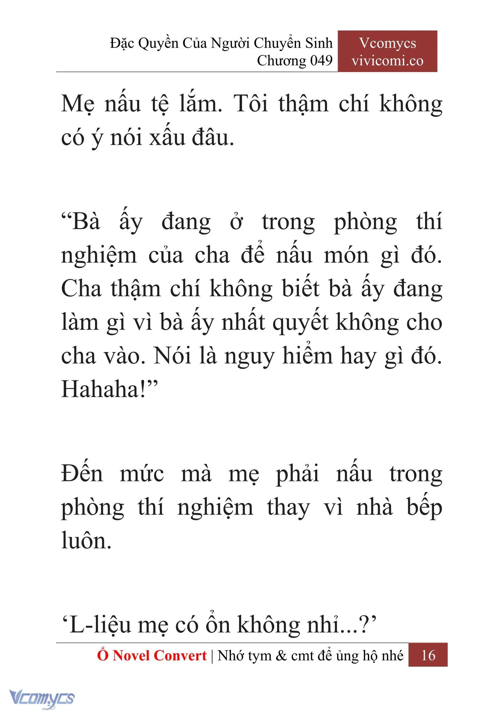 [Novel] Đặc Quyền Của Người Chuyển Sinh Chapter  49 - 18
