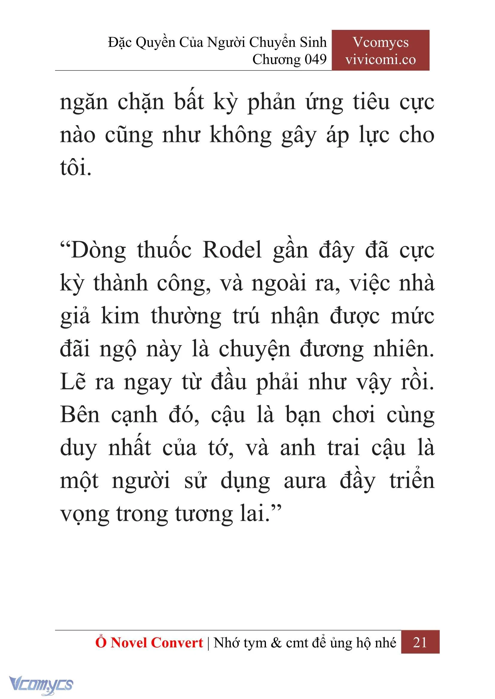 [Novel] Đặc Quyền Của Người Chuyển Sinh Chapter  49 - 23