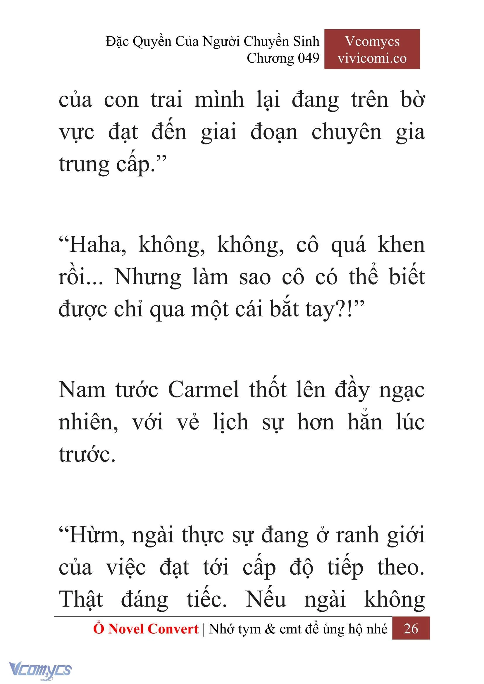 [Novel] Đặc Quyền Của Người Chuyển Sinh Chapter  49 - 28