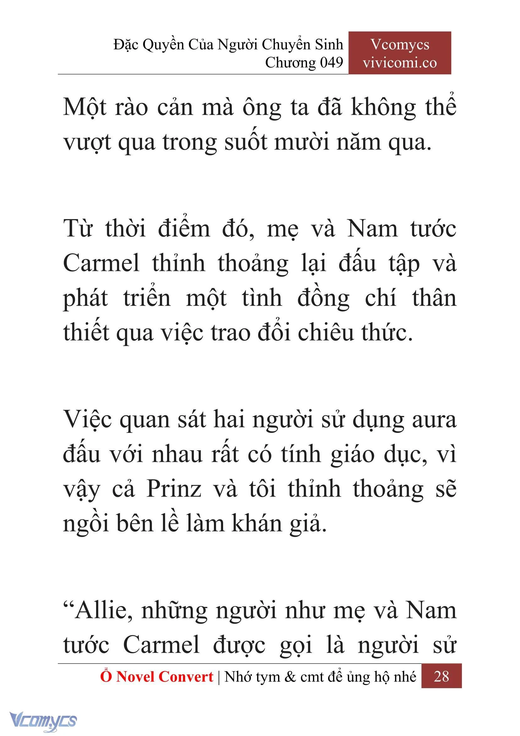 [Novel] Đặc Quyền Của Người Chuyển Sinh Chapter  49 - 30