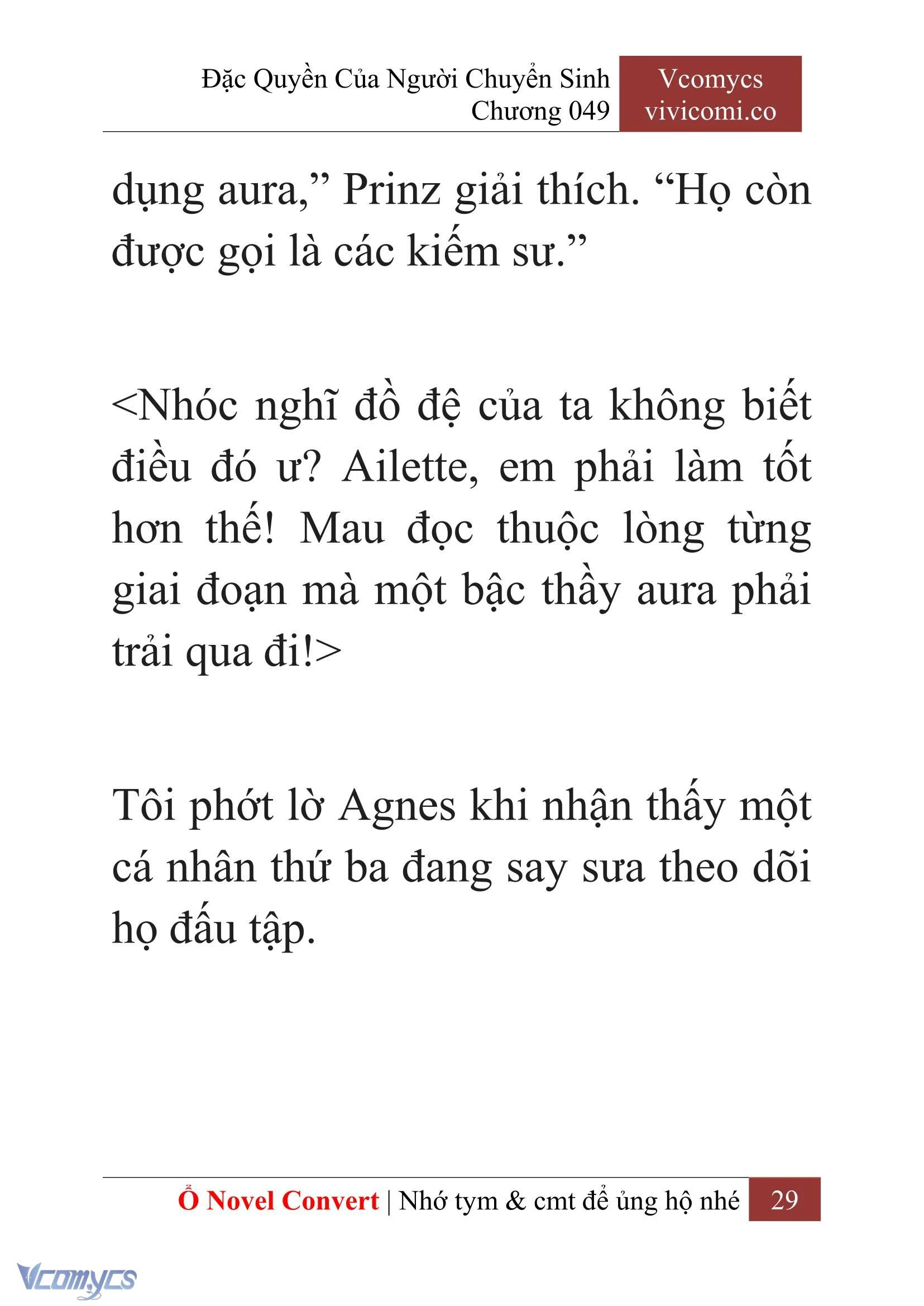 [Novel] Đặc Quyền Của Người Chuyển Sinh Chapter  49 - 31