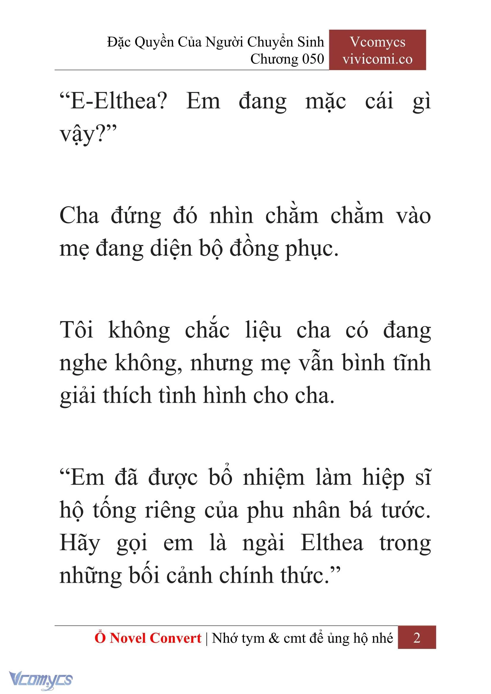 [Novel] Đặc Quyền Của Người Chuyển Sinh Chapter  50 - 4
