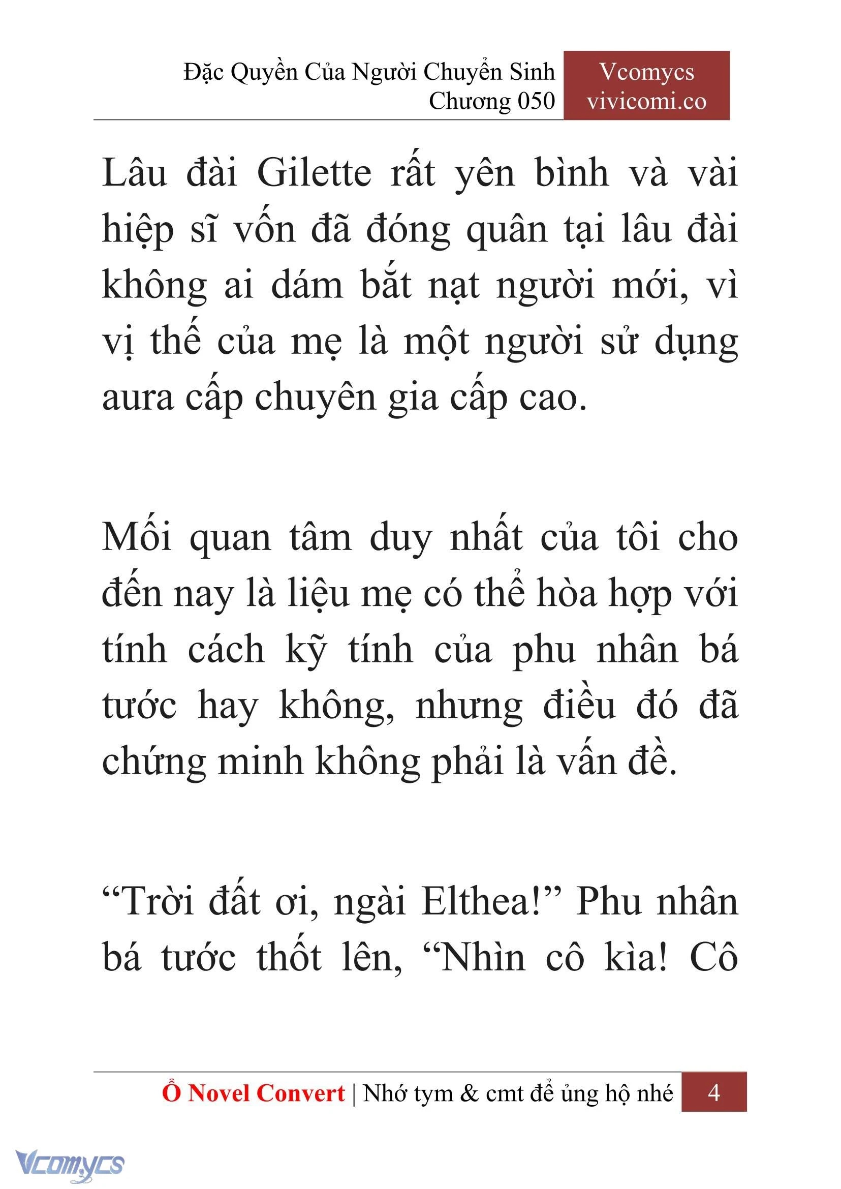 [Novel] Đặc Quyền Của Người Chuyển Sinh Chapter  50 - 6
