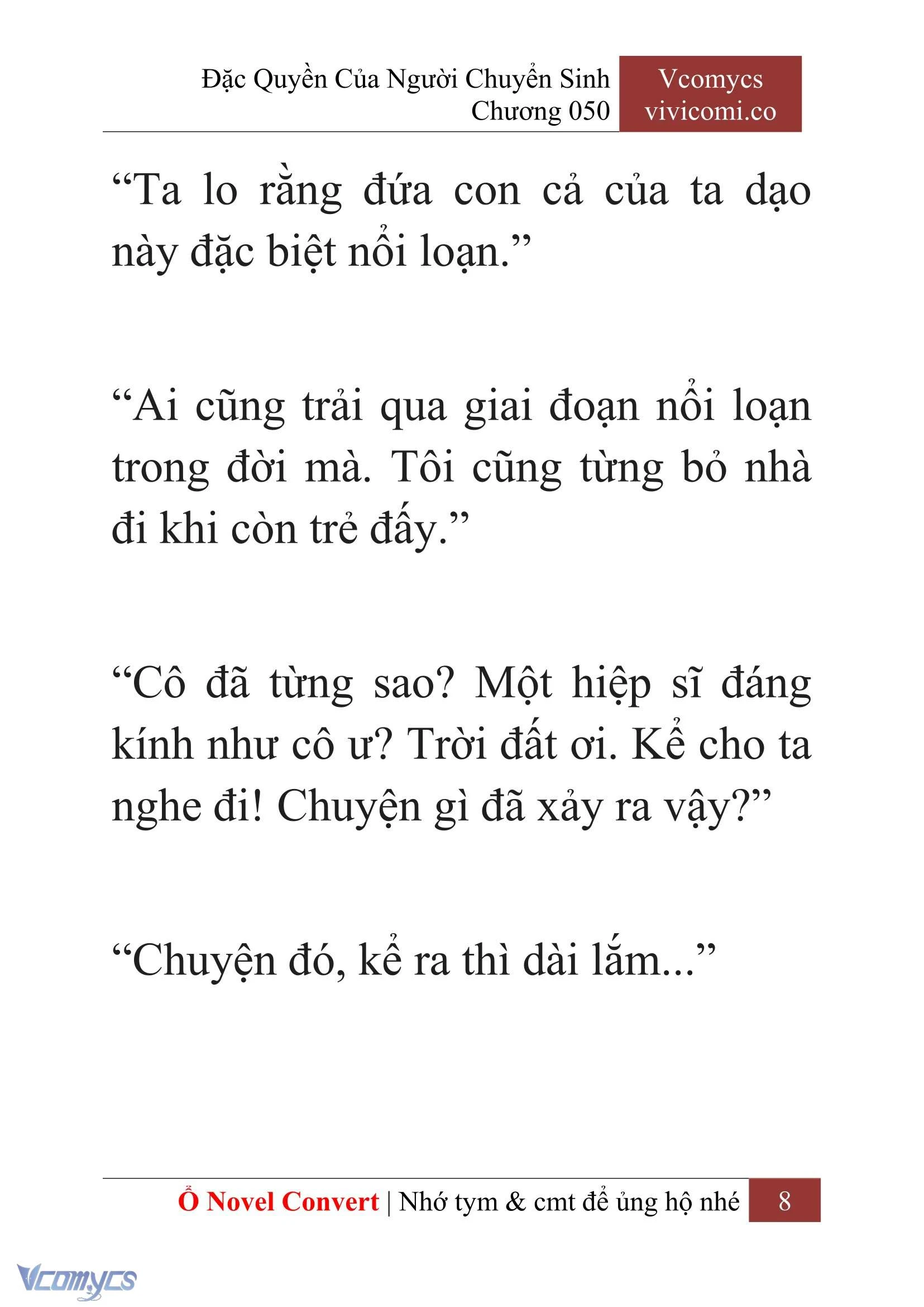 [Novel] Đặc Quyền Của Người Chuyển Sinh Chapter  50 - 10