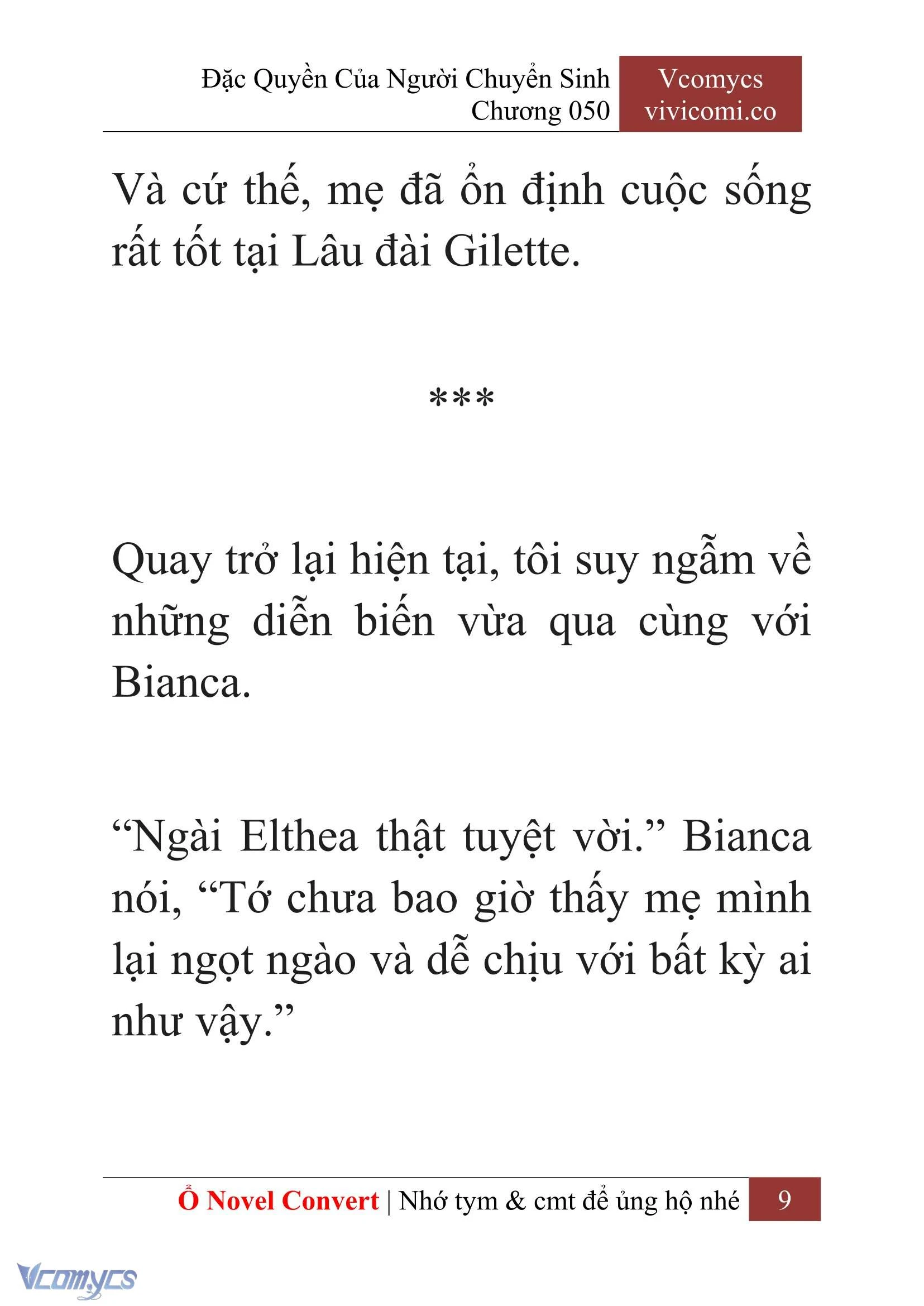 [Novel] Đặc Quyền Của Người Chuyển Sinh Chapter  50 - 11