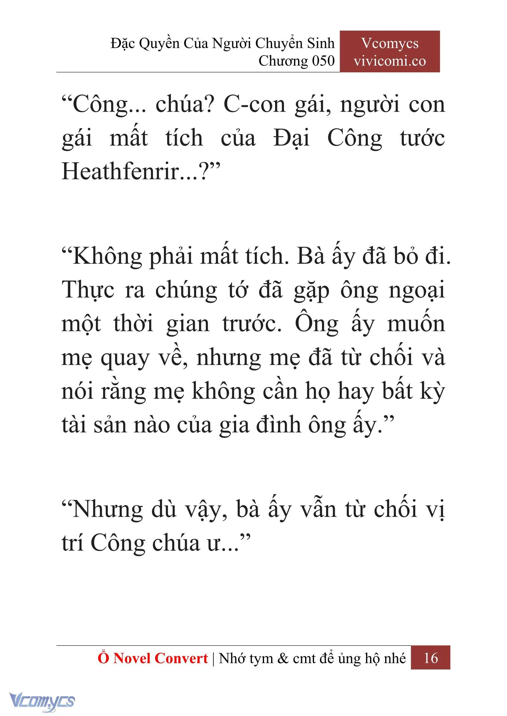 [Novel] Đặc Quyền Của Người Chuyển Sinh Chapter  50 - 18