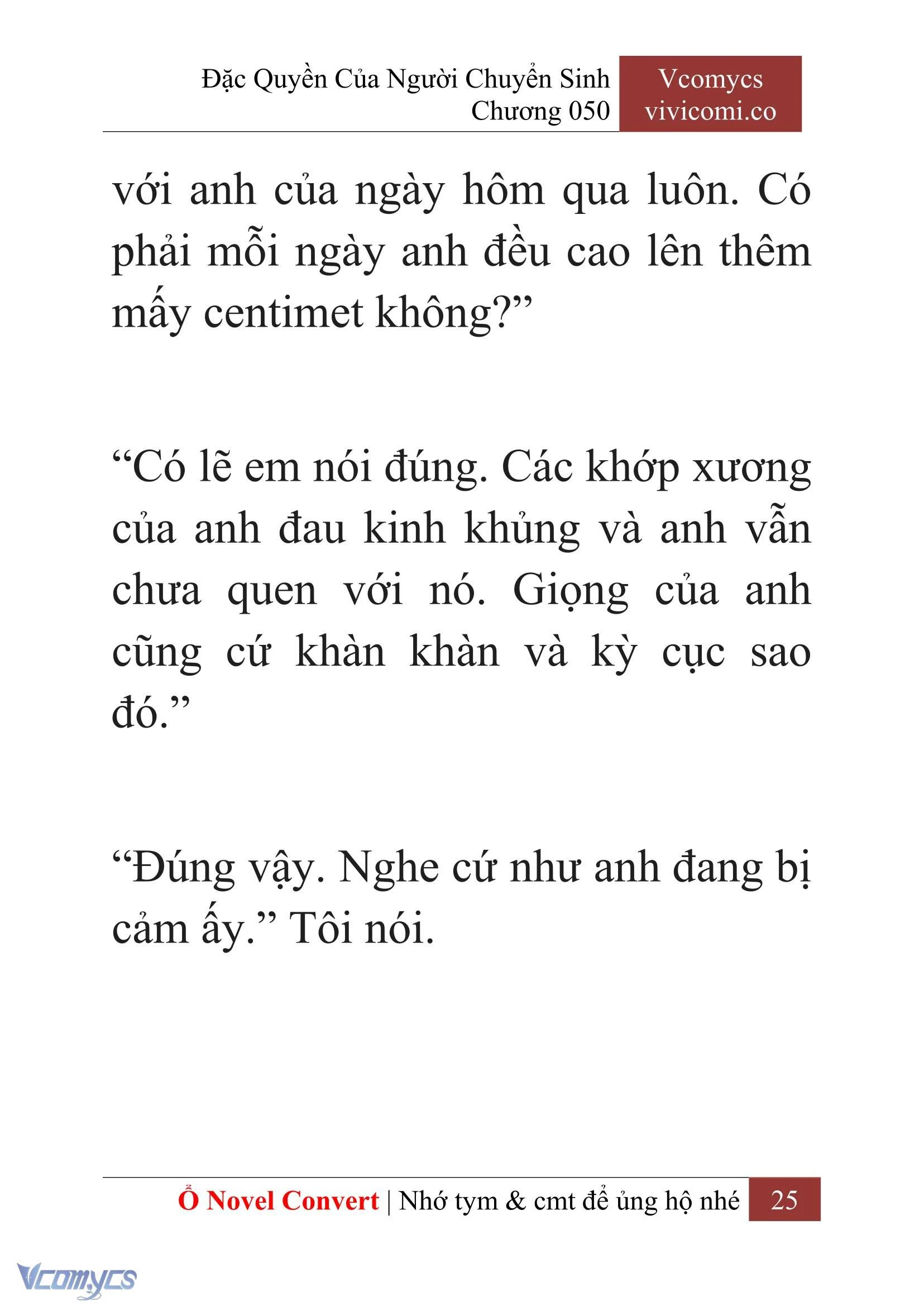 [Novel] Đặc Quyền Của Người Chuyển Sinh Chapter  50 - 27