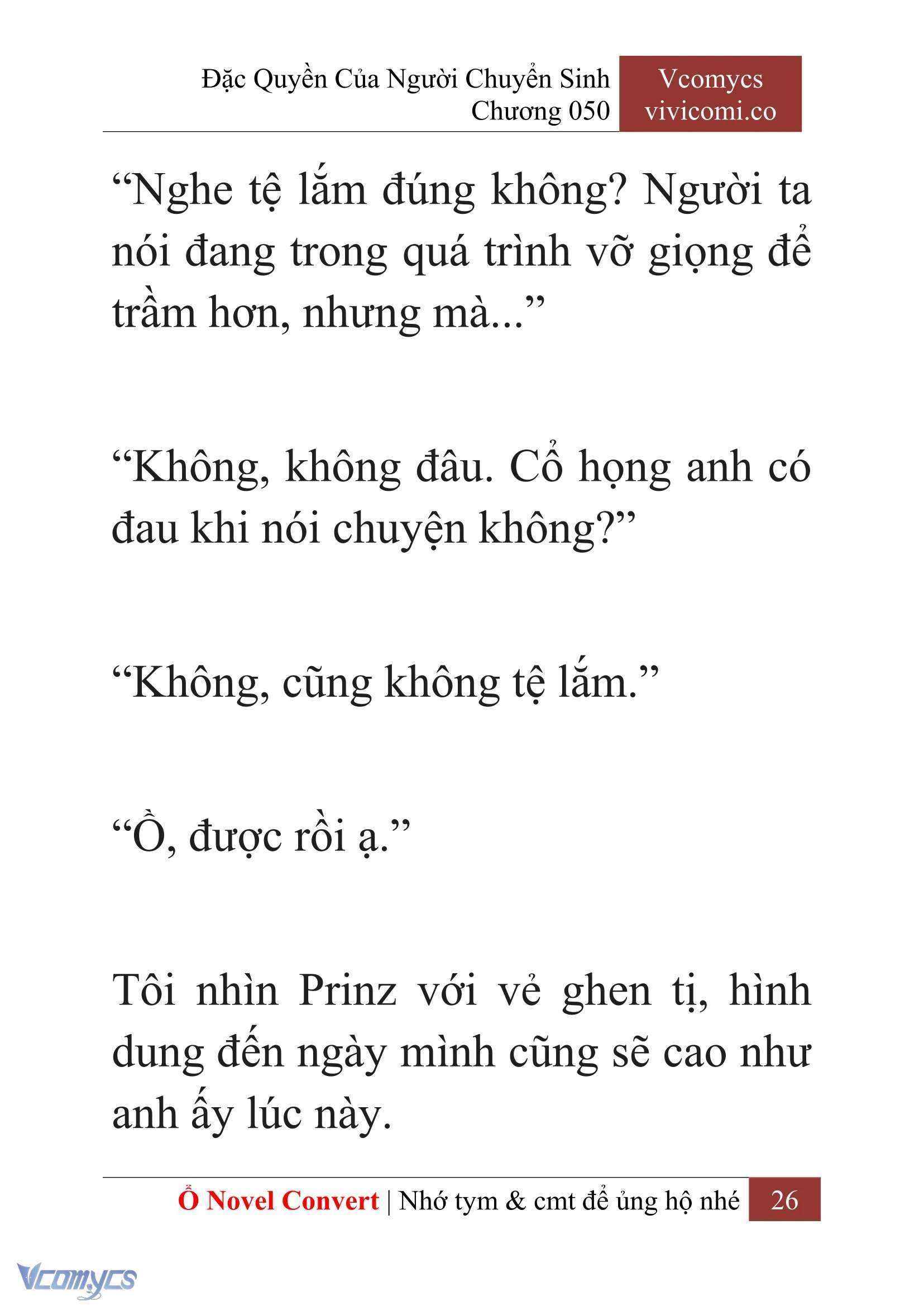 [Novel] Đặc Quyền Của Người Chuyển Sinh Chapter  50 - 28
