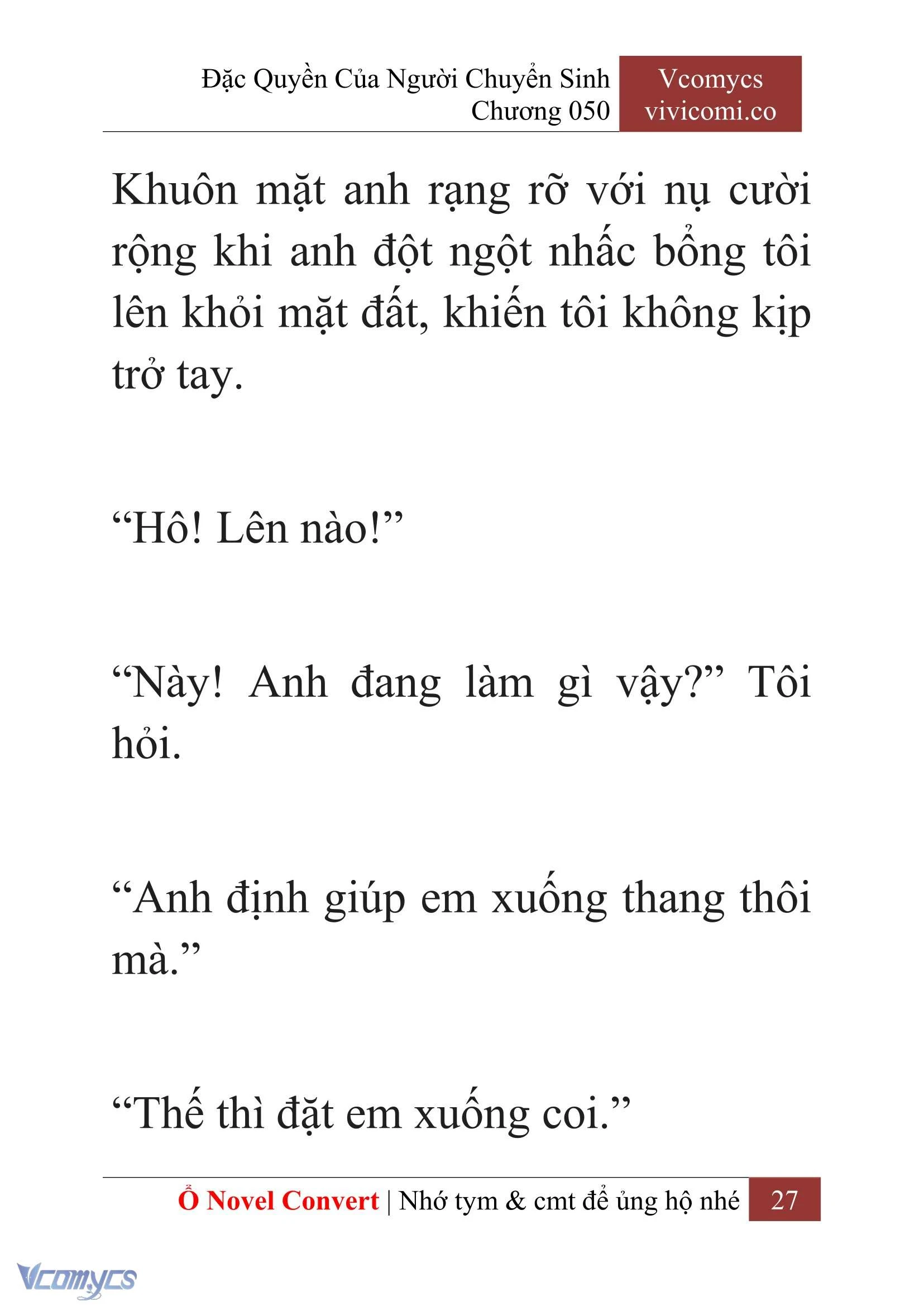 [Novel] Đặc Quyền Của Người Chuyển Sinh Chapter  50 - 29