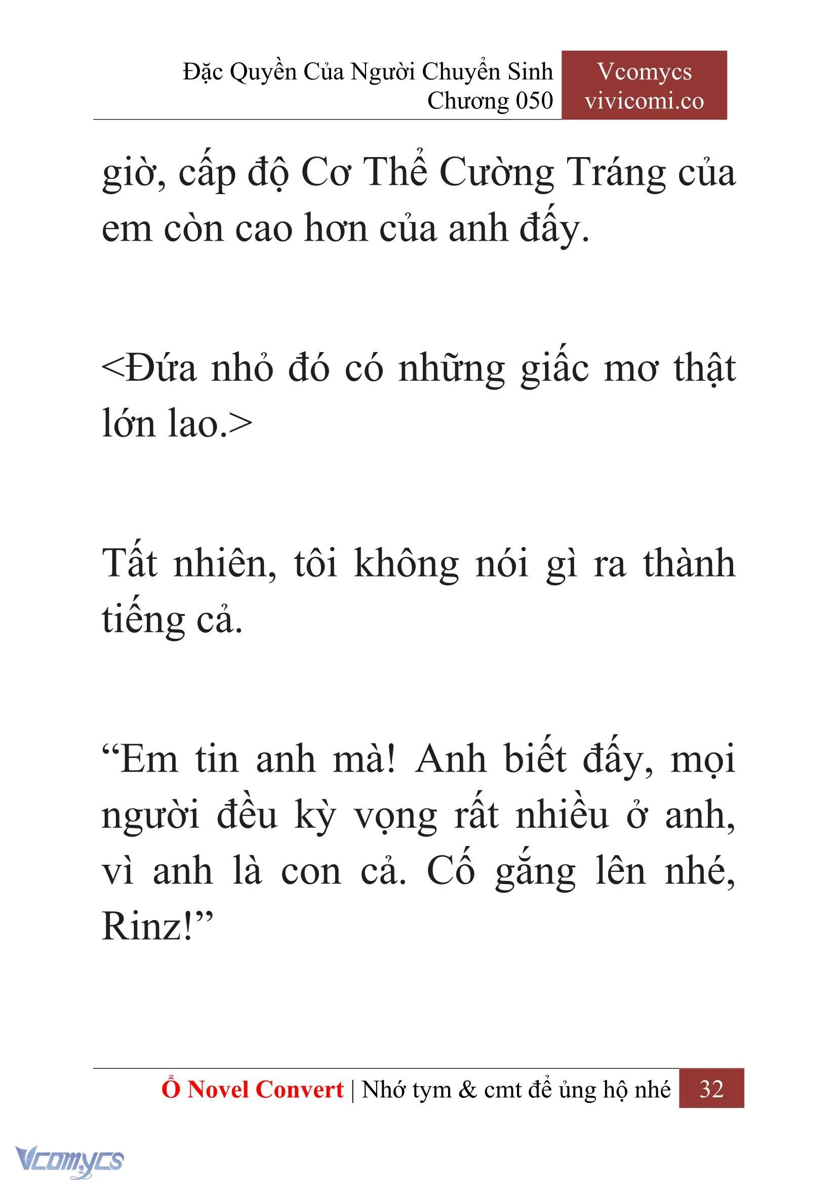 [Novel] Đặc Quyền Của Người Chuyển Sinh Chapter  50 - 34