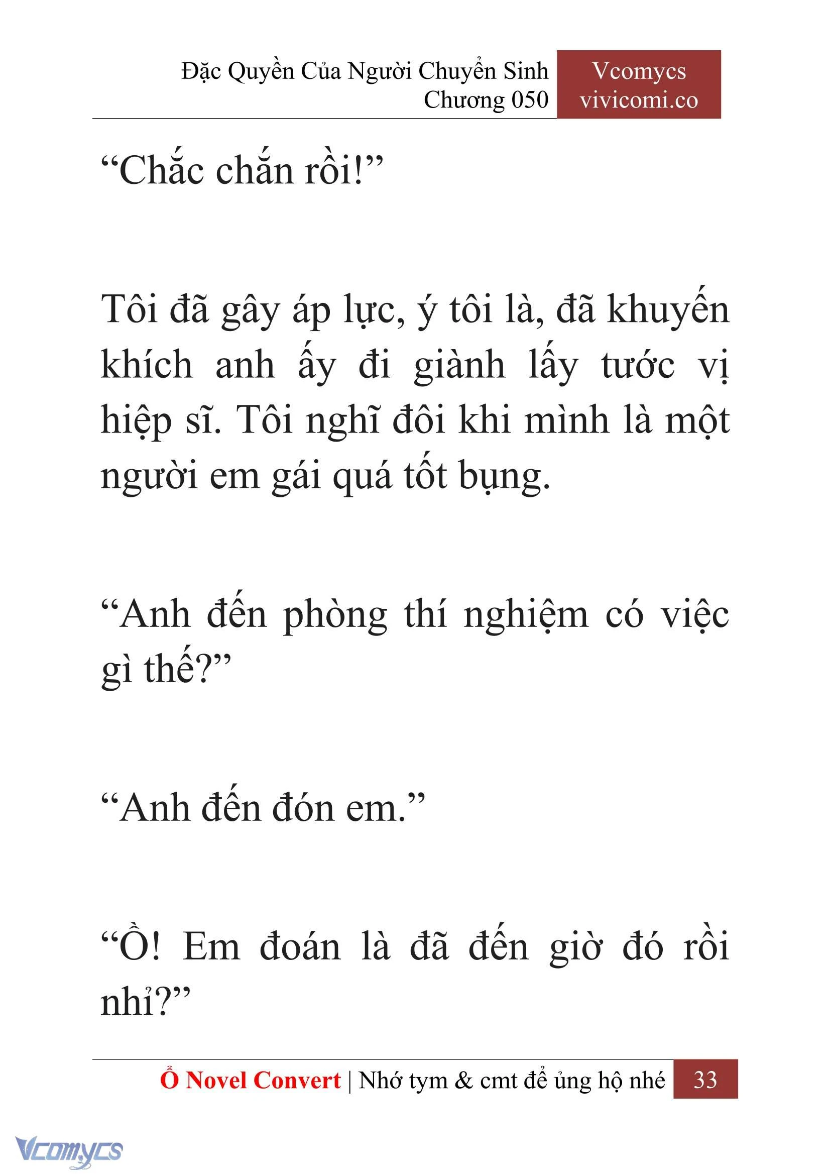 [Novel] Đặc Quyền Của Người Chuyển Sinh Chapter  50 - 35