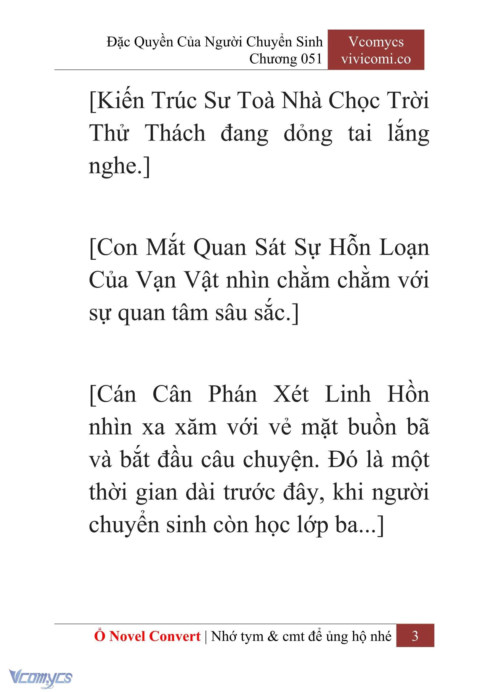 [Novel] Đặc Quyền Của Người Chuyển Sinh Chapter  51 - 5