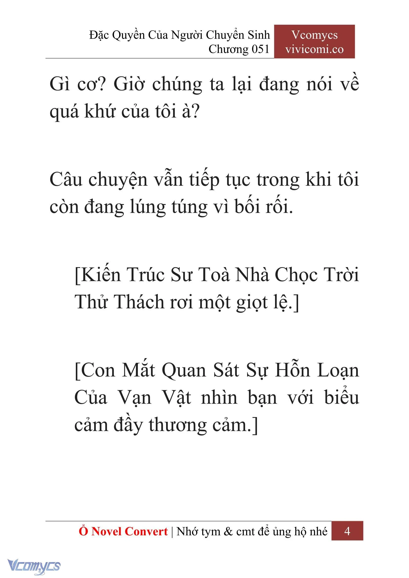 [Novel] Đặc Quyền Của Người Chuyển Sinh Chapter  51 - 6