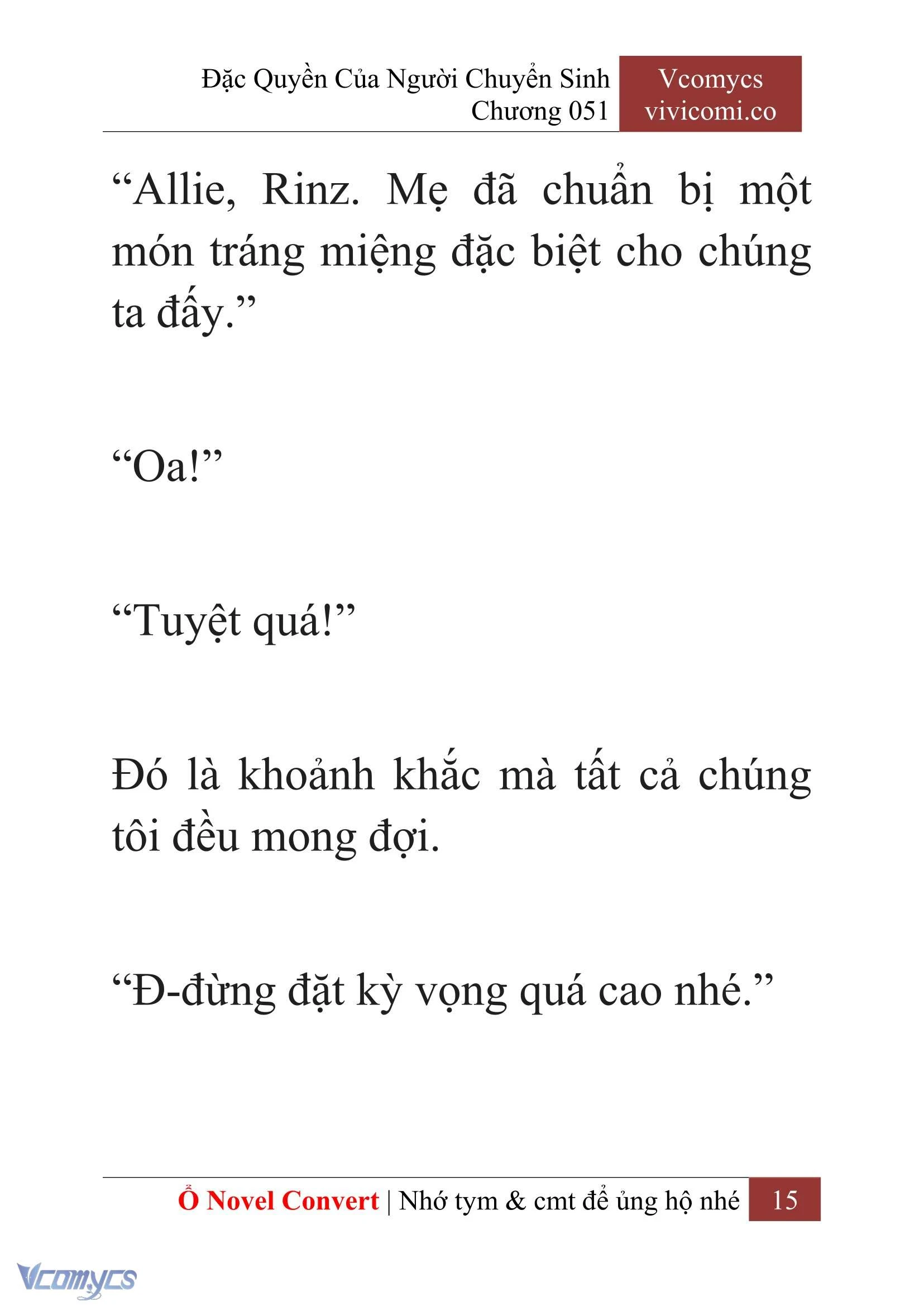 [Novel] Đặc Quyền Của Người Chuyển Sinh Chapter  51 - 17