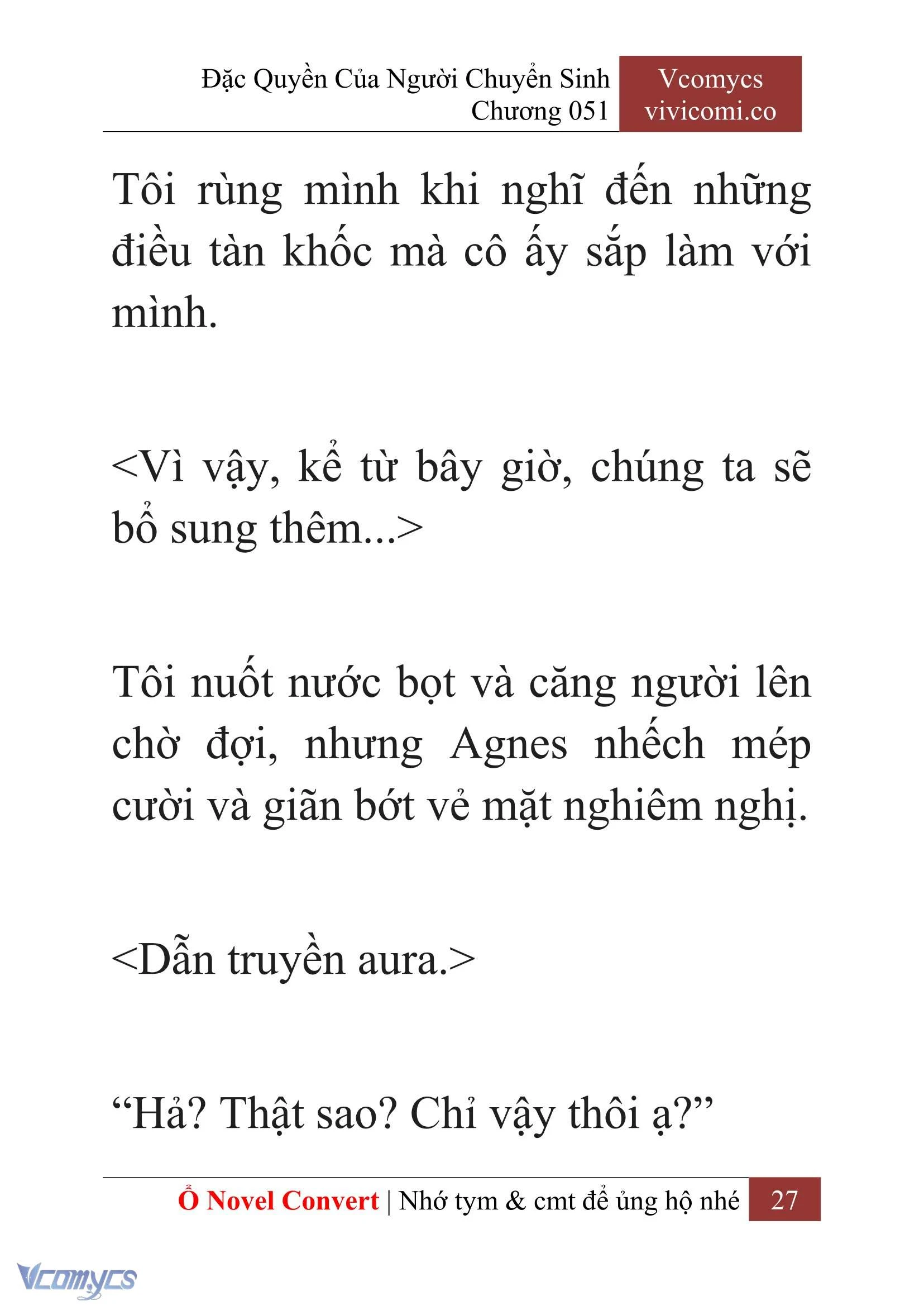 [Novel] Đặc Quyền Của Người Chuyển Sinh Chapter  51 - 29