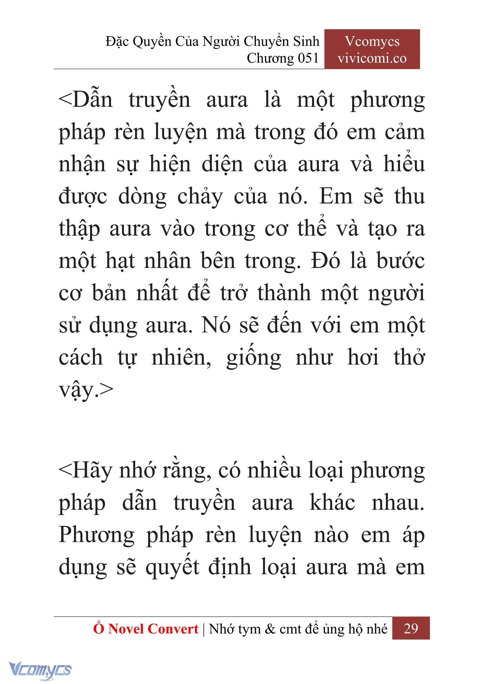 [Novel] Đặc Quyền Của Người Chuyển Sinh Chapter  51 - 31
