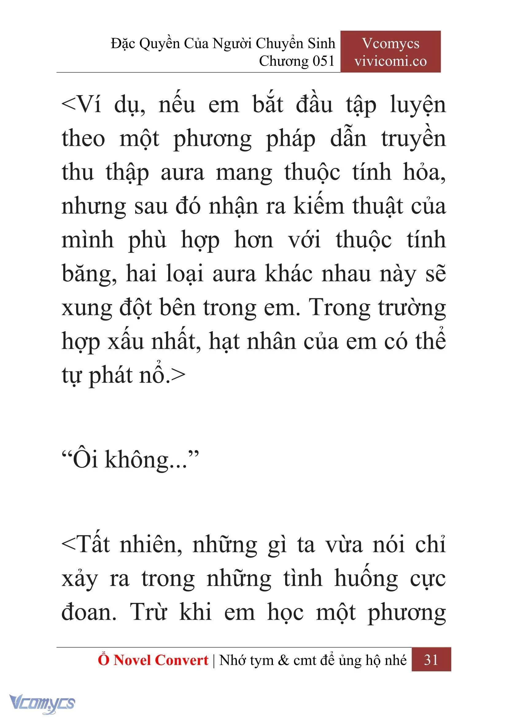 [Novel] Đặc Quyền Của Người Chuyển Sinh Chapter  51 - 33