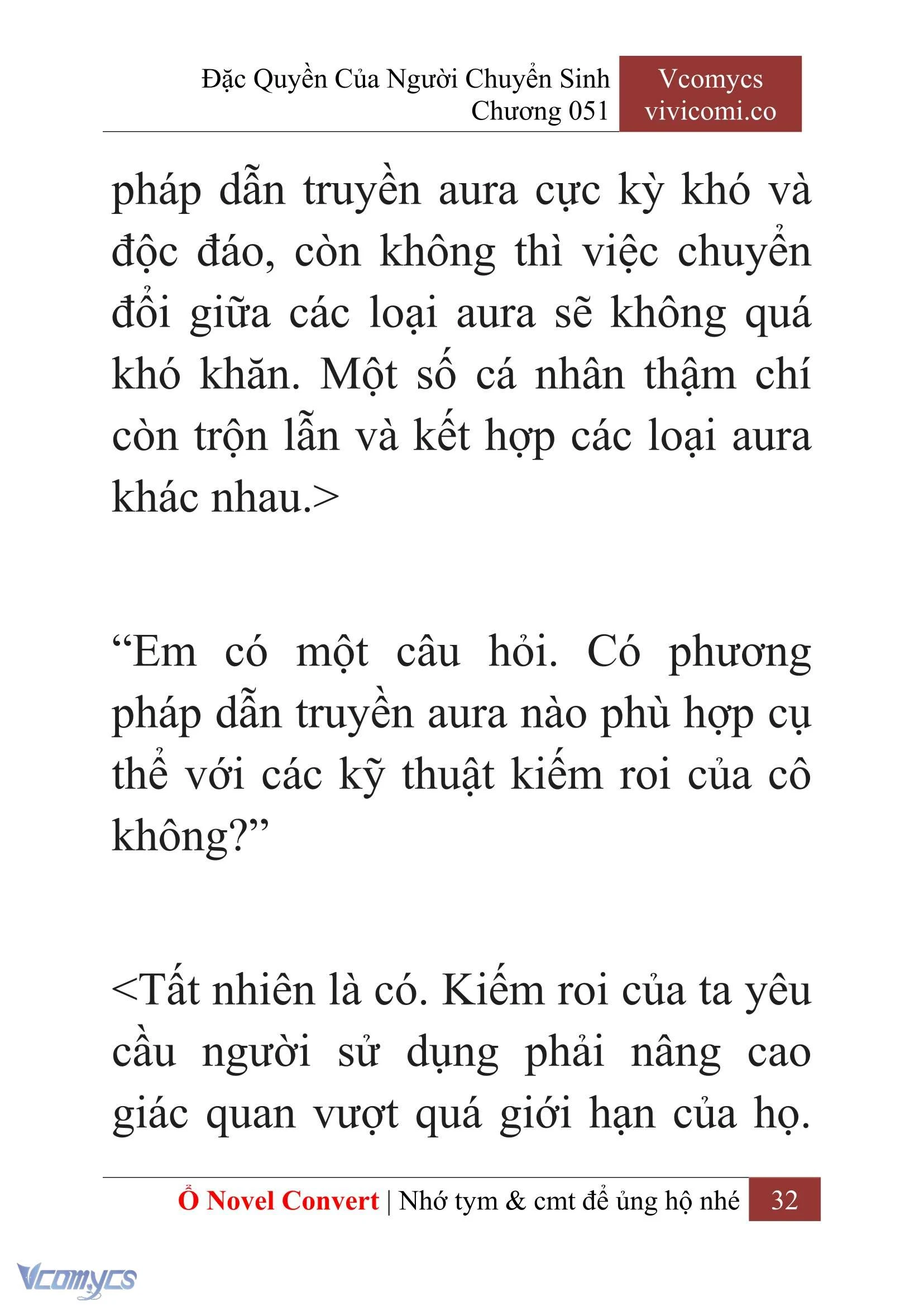 [Novel] Đặc Quyền Của Người Chuyển Sinh Chapter  51 - 34