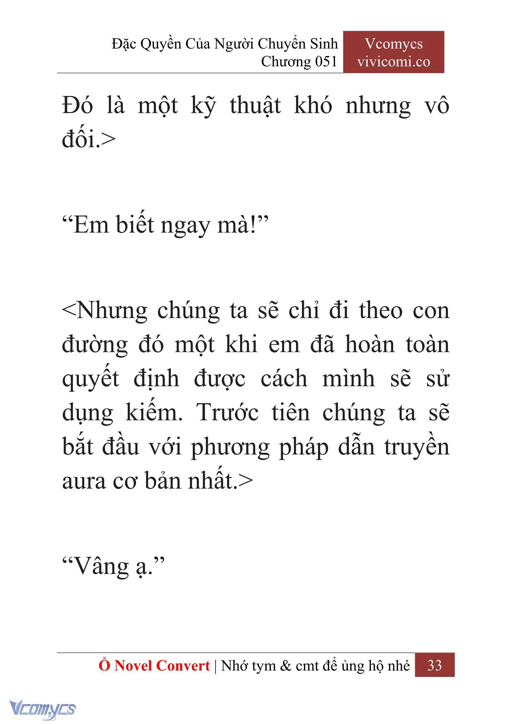 [Novel] Đặc Quyền Của Người Chuyển Sinh Chapter  51 - 35
